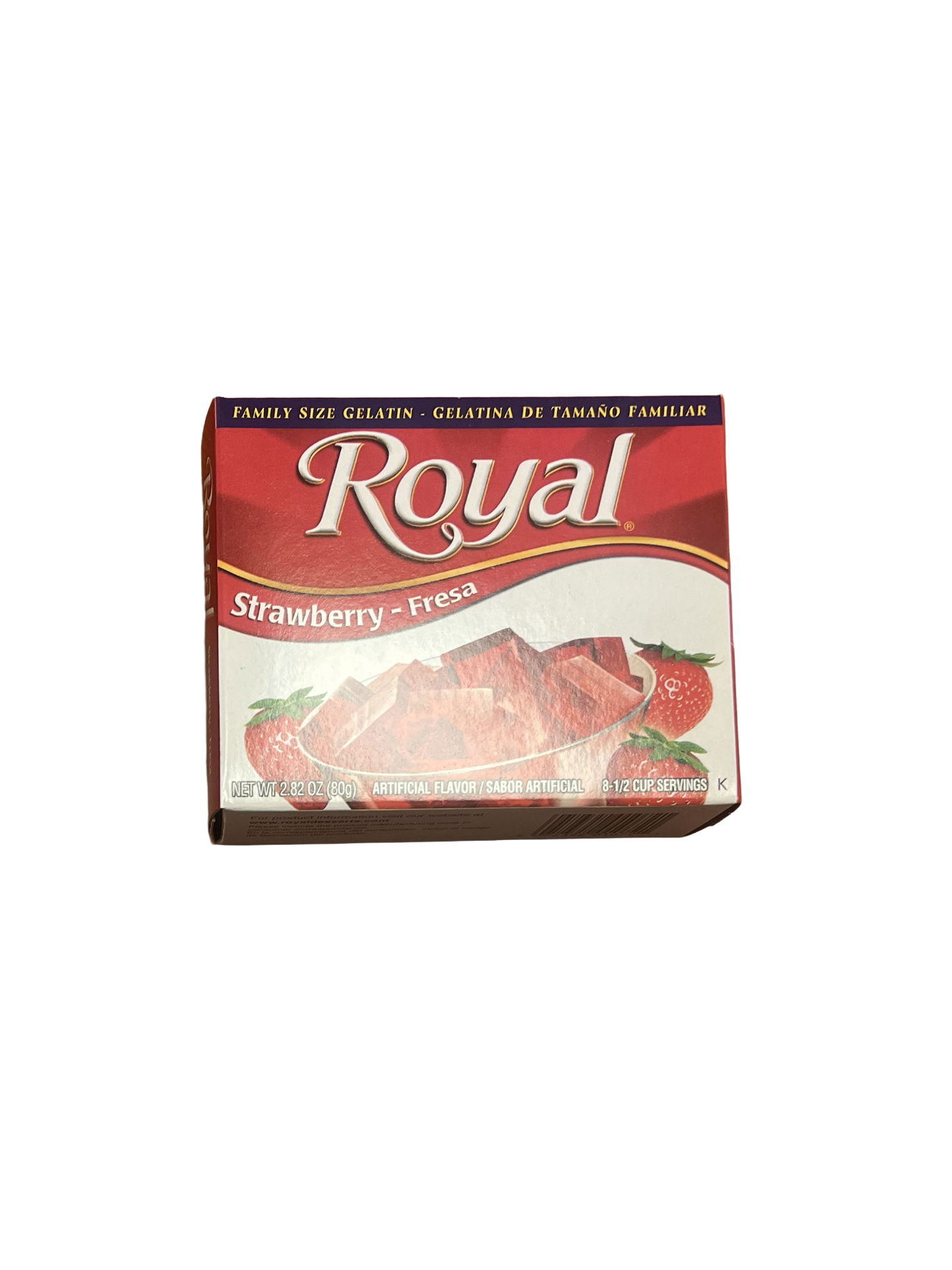 ROYAL GELATIN STRAWBERRY 12/2.8oz
