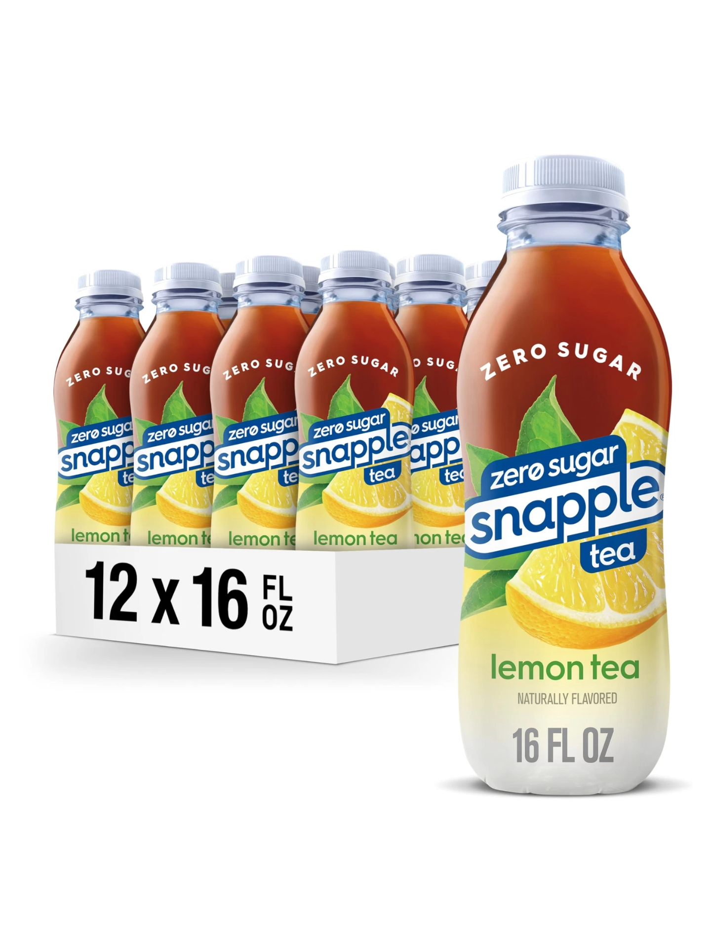 SNAPPLE ZERO SUGAR LEMON TEA 12/16oz