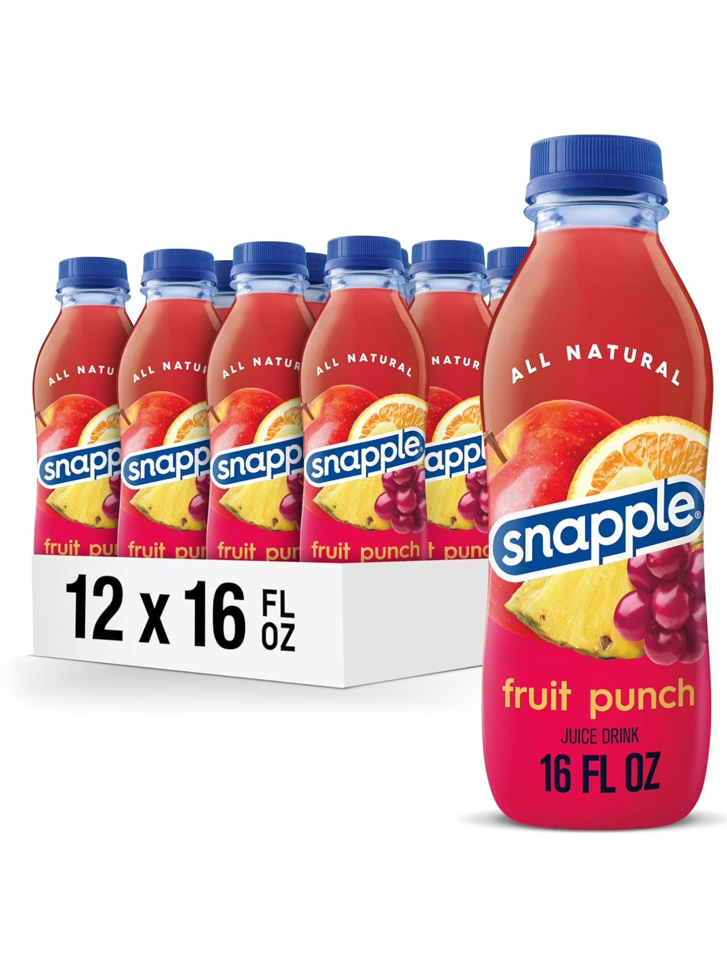 SNAPPLE FRUIT PUNCH 12/16oz