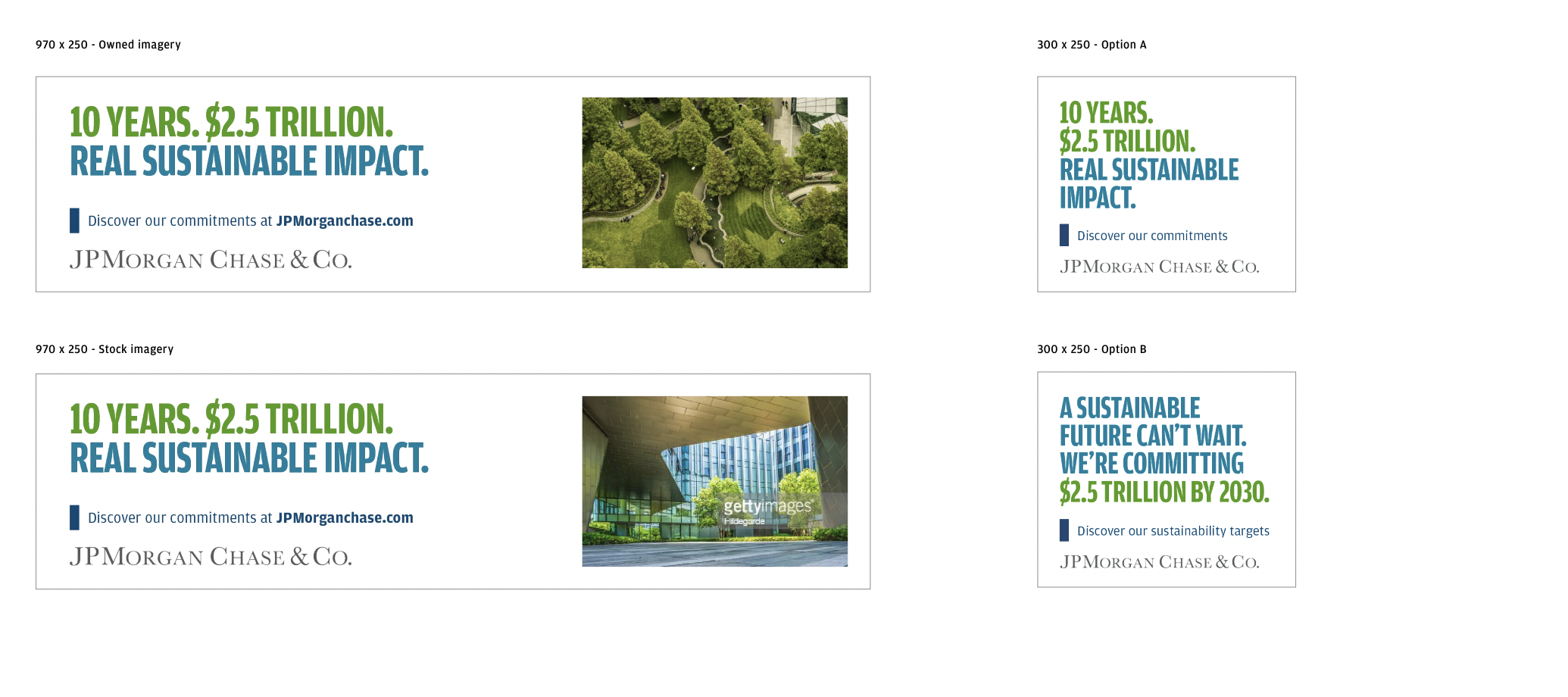  JPMorganChase sustainability ads for The Atlantic.  
