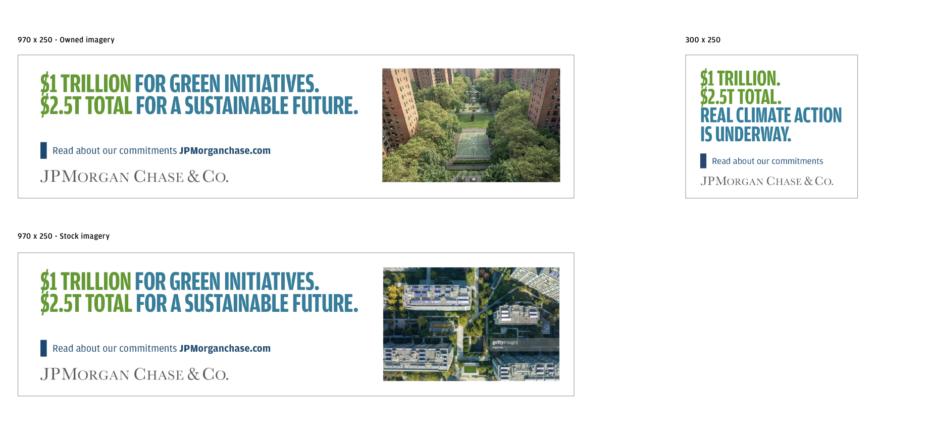  JPMorganChase sustainability ads for The Atlantic.    