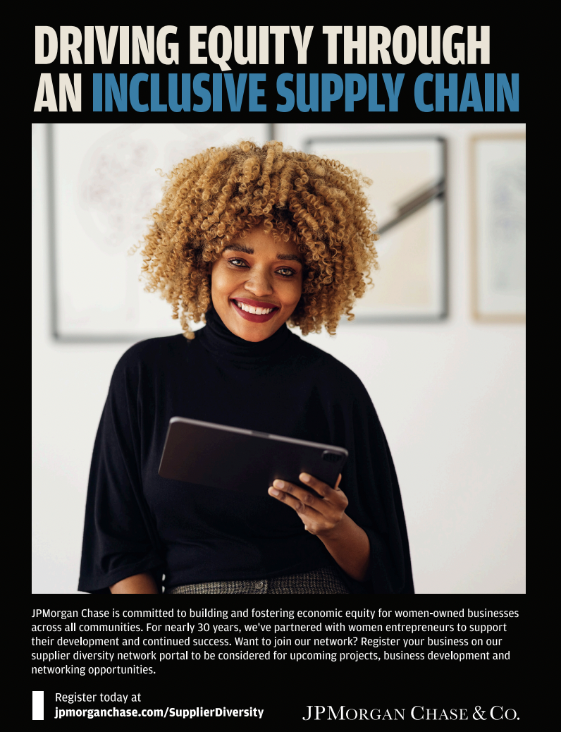  JPMorganChase global supplier diversity print ad.  