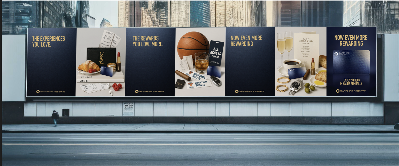 Chase Sapphire Reserve Rebrand OOH Ads