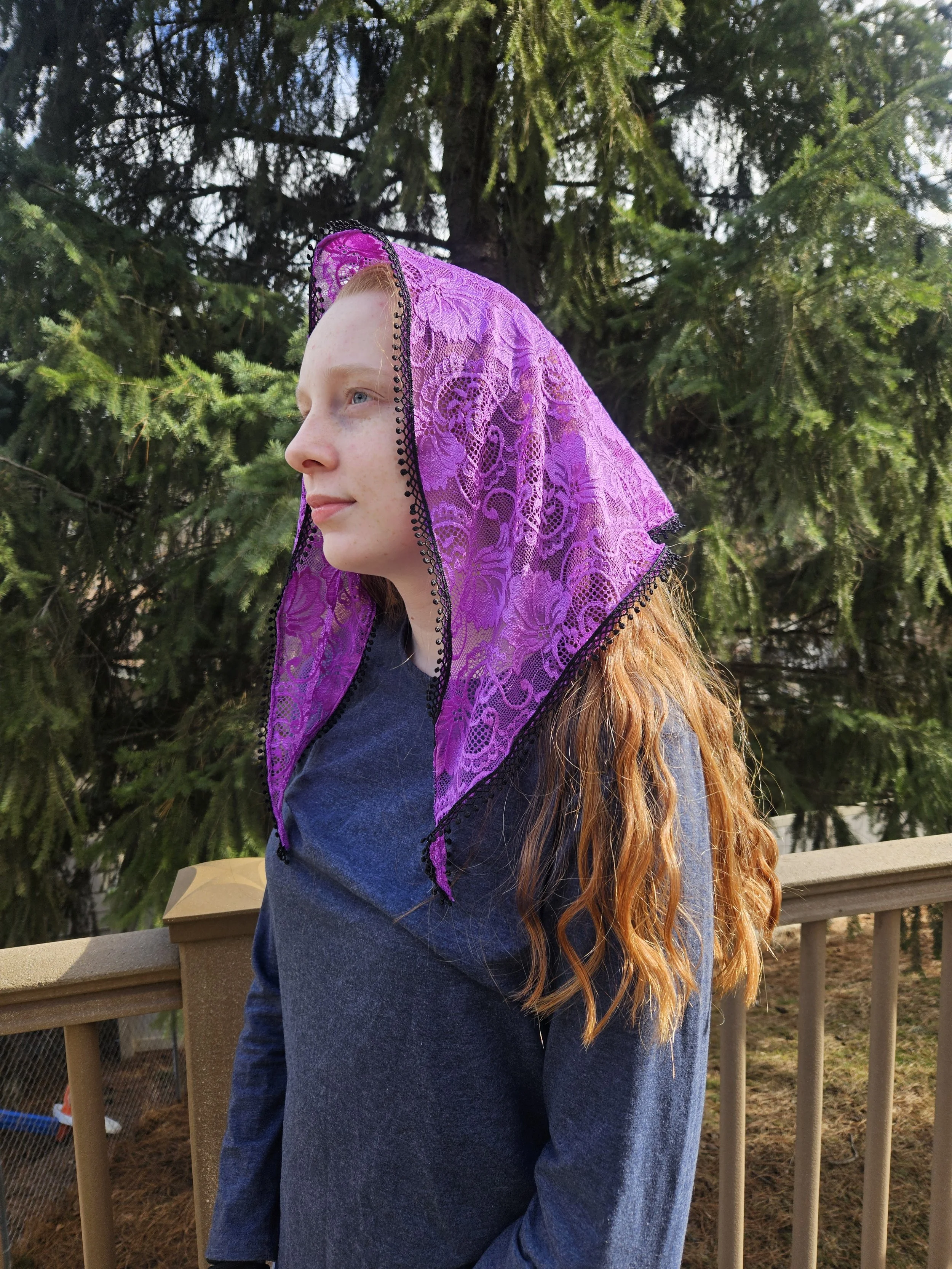 Purple Medium Triangle