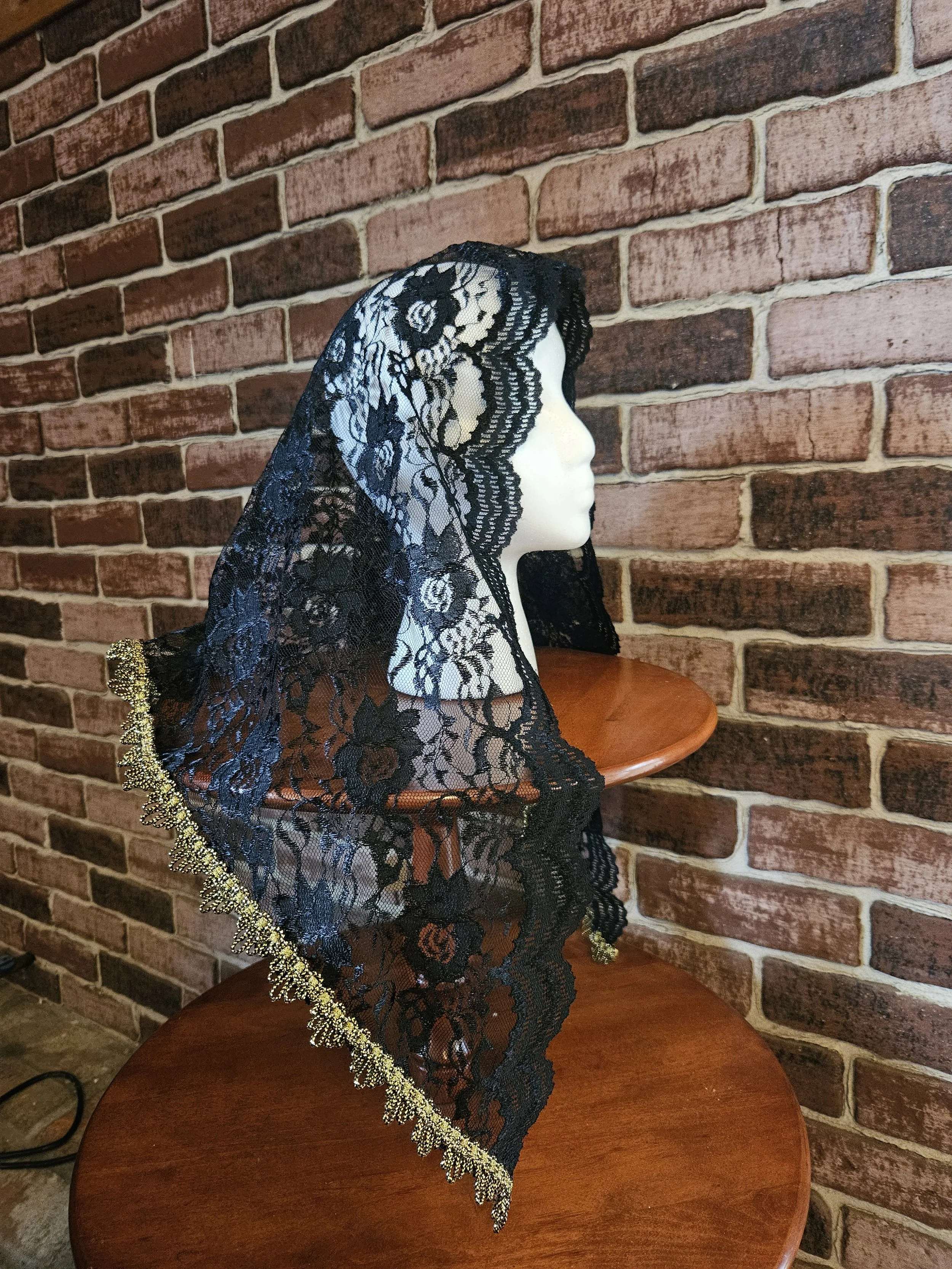 Black and Gold Large Triangle