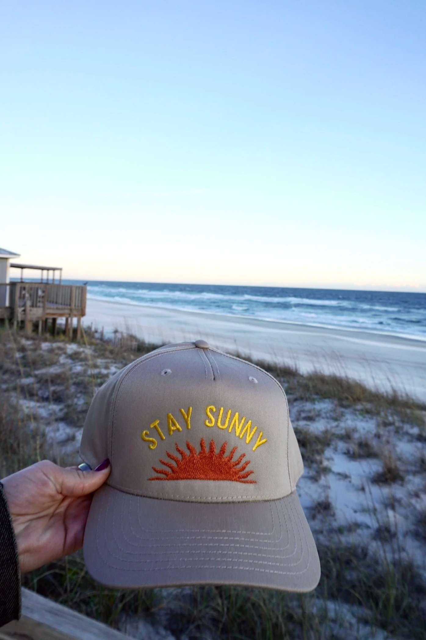 Stay Sunny Embroidered Hat