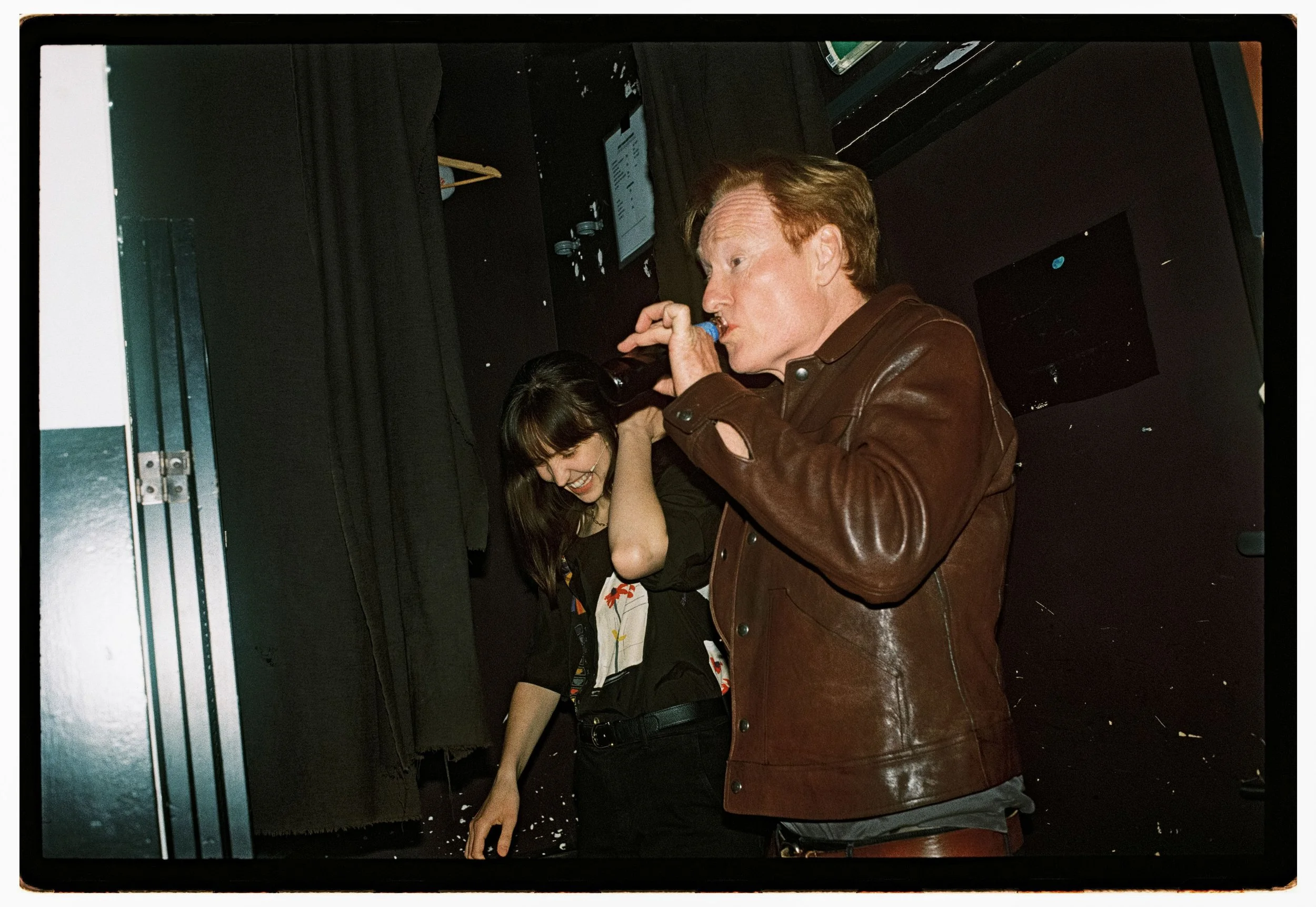 Backstage before a show featuring special guest Conan O'Brien (photo by Wesley Verhoeve)