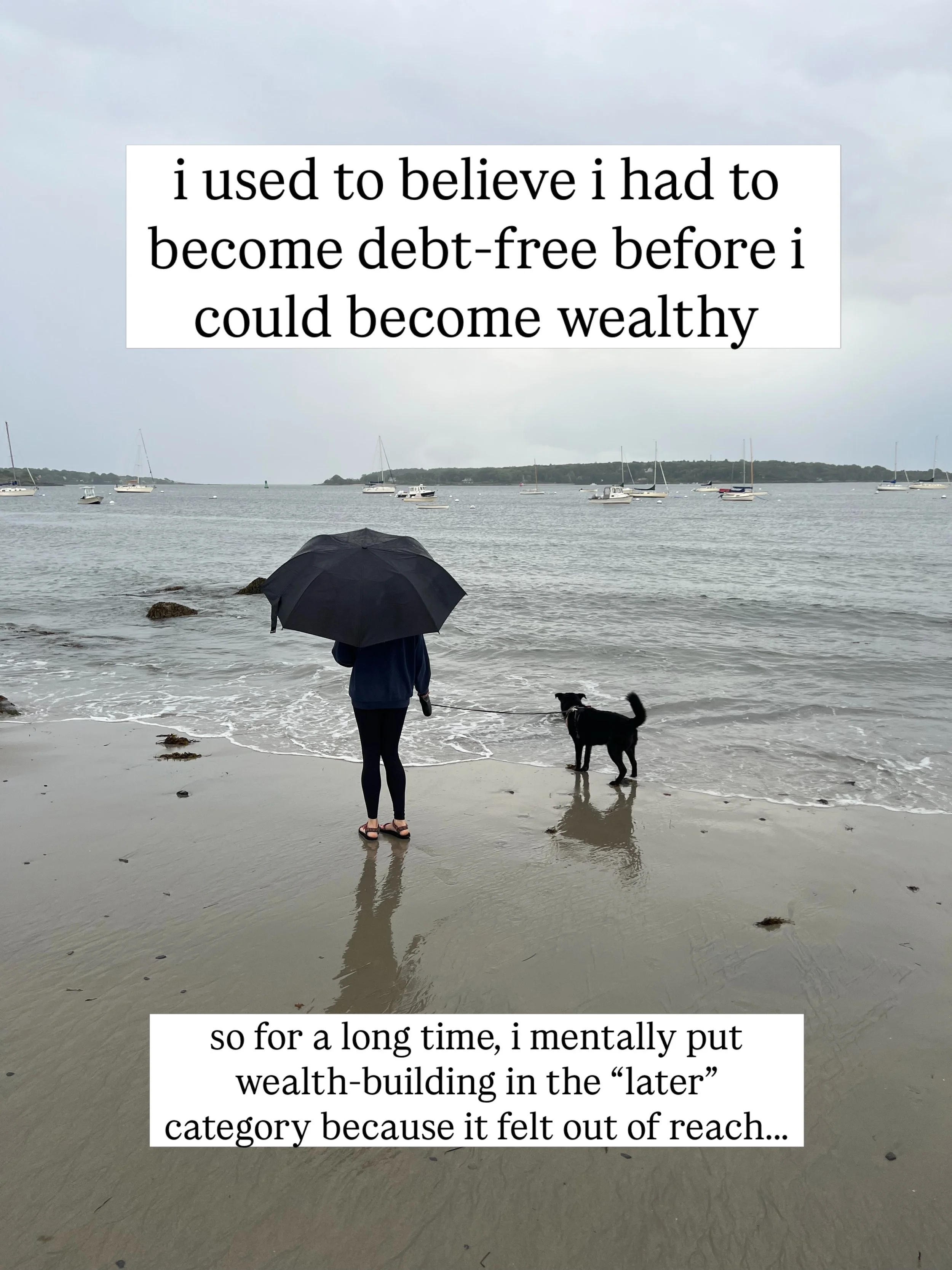 we still have six-figures of student loans. we also just hit $500K+ in investments. for most of my 20s, i didn&rsquo;t realize those two things could coexist. 

you don&rsquo;t have to go all or nothing on your finances. progress came for us when we 