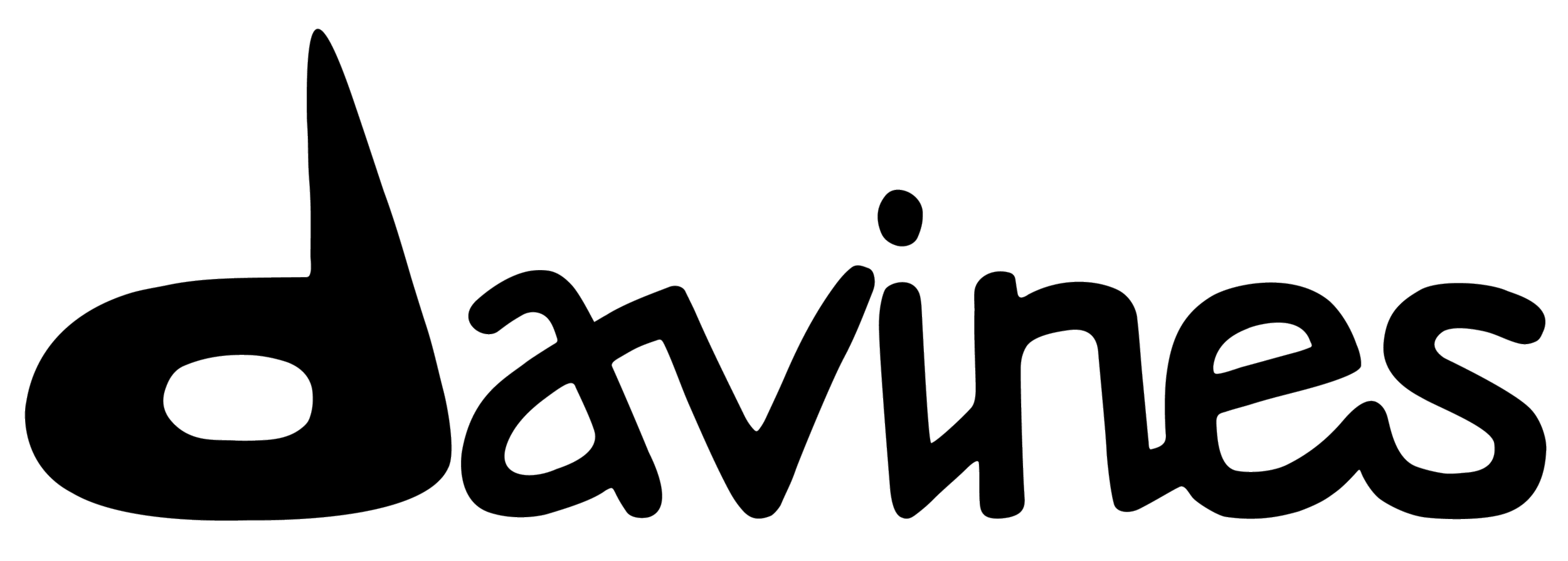 Black background with the word "Davines" written in a large, cursive font.