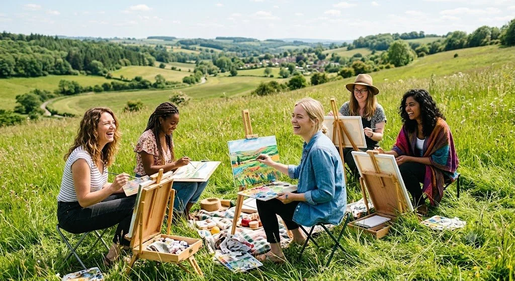 Creative Artists having fun
