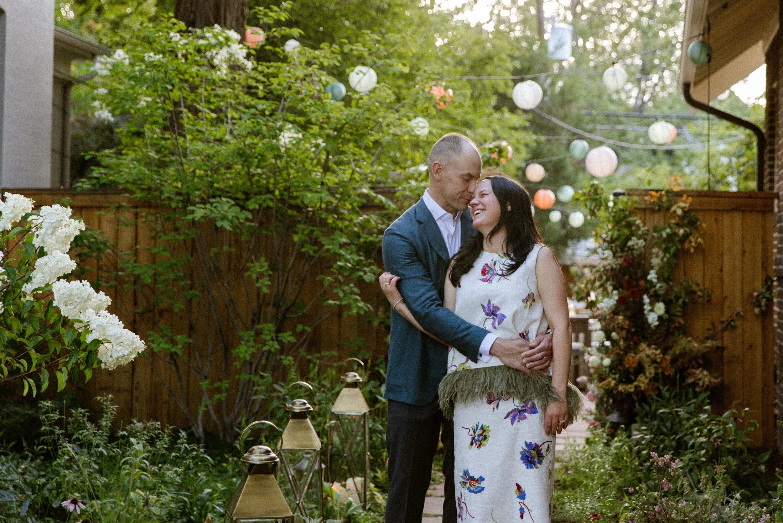 Emily + Michael: Cherry creek backyard wedding