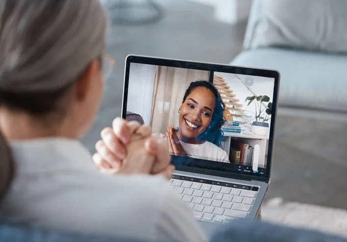 Telehealth mental health session online