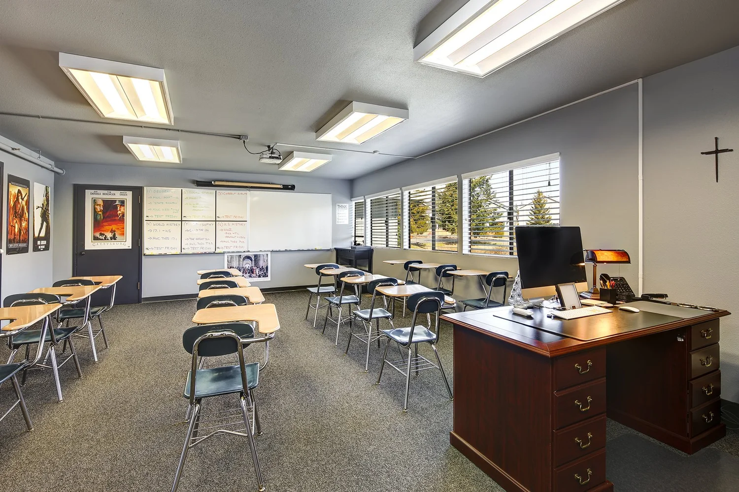 A classroom at Solomon International School in Bellevue, Washington