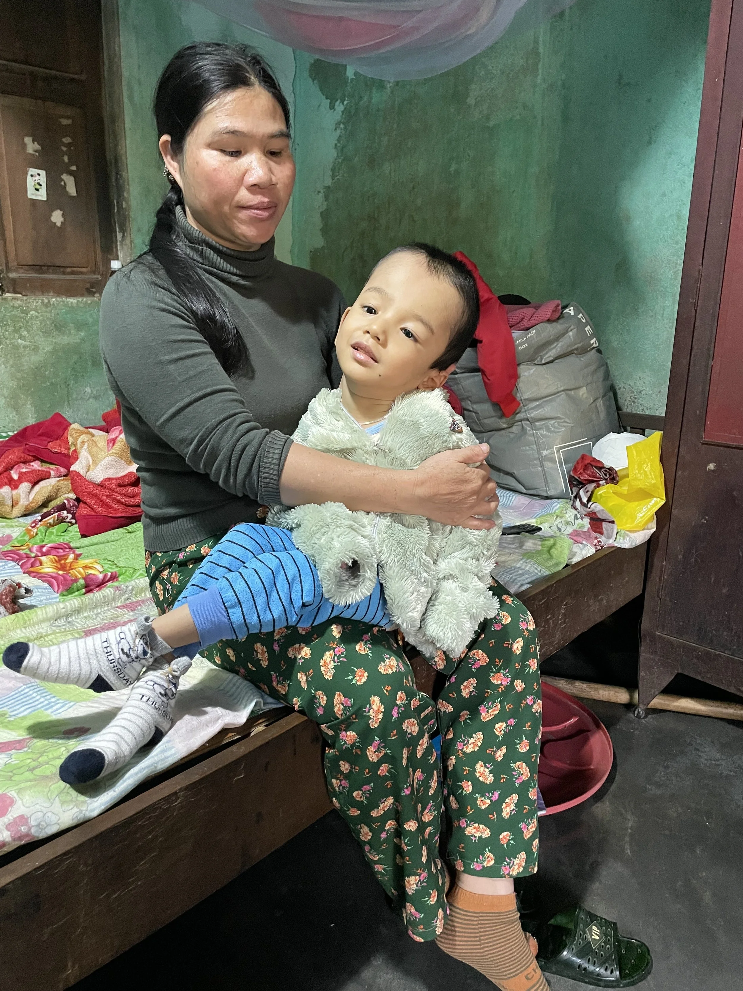 mother with birth-defect child due to Agent Orange