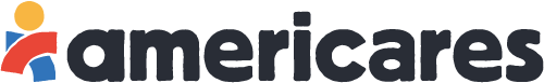 The logo of Americares, featuring a stylized figure in red, yellow, and blue next to the word 'americAres' in black text.