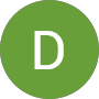 Green circle with the letter D inside