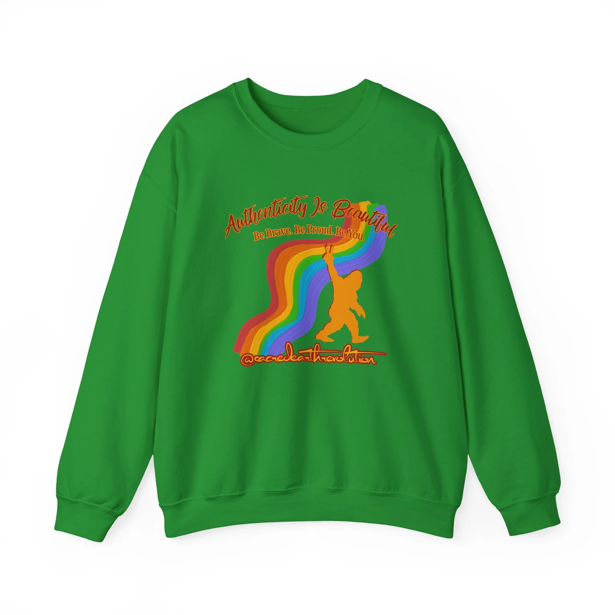 Authenticity Is Beautiful Crewneck Sweatshirt — Pride Collection