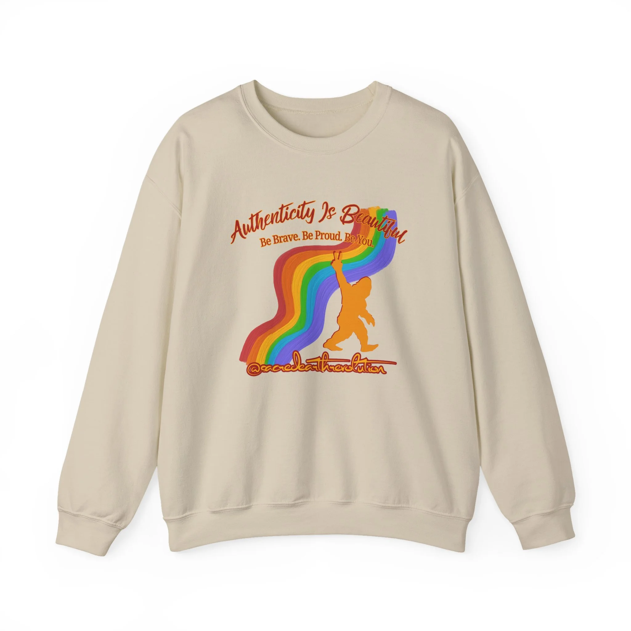 Authenticity Is Beautiful Crewneck Sweatshirt — Pride Collection