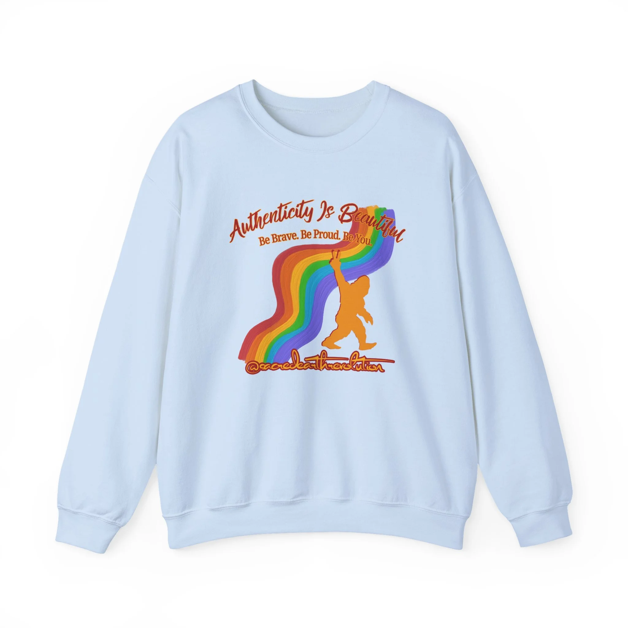 Authenticity Is Beautiful Crewneck Sweatshirt — Pride Collection