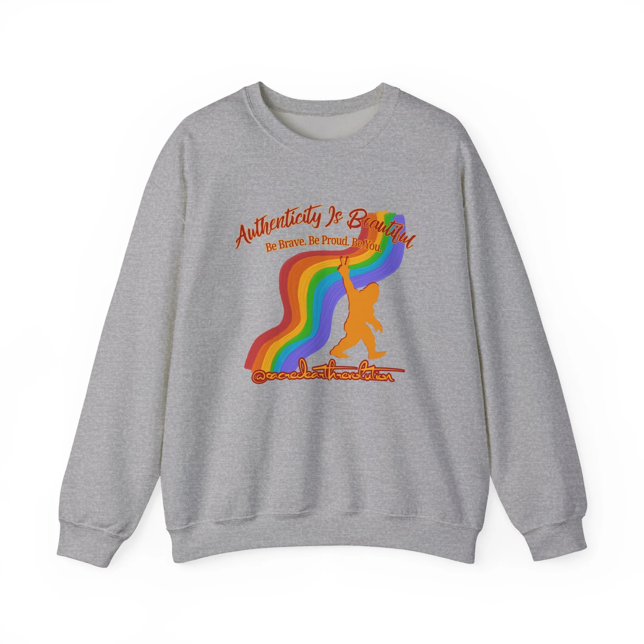Authenticity Is Beautiful Crewneck Sweatshirt — Pride Collection