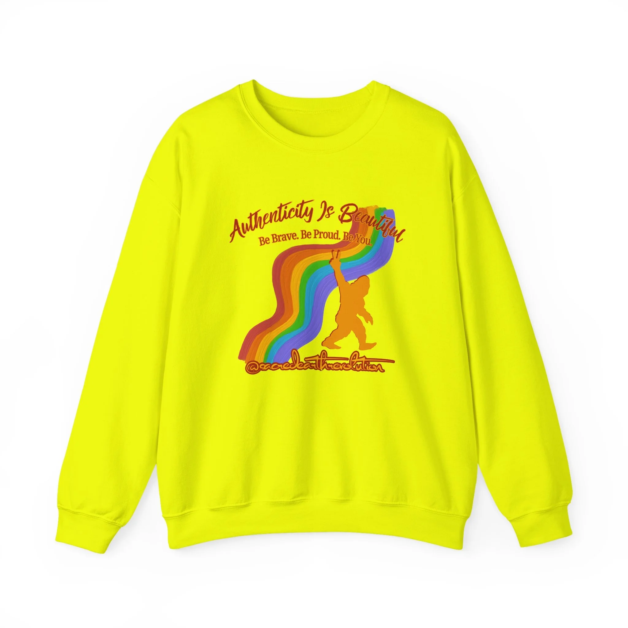 Authenticity Is Beautiful Crewneck Sweatshirt — Pride Collection