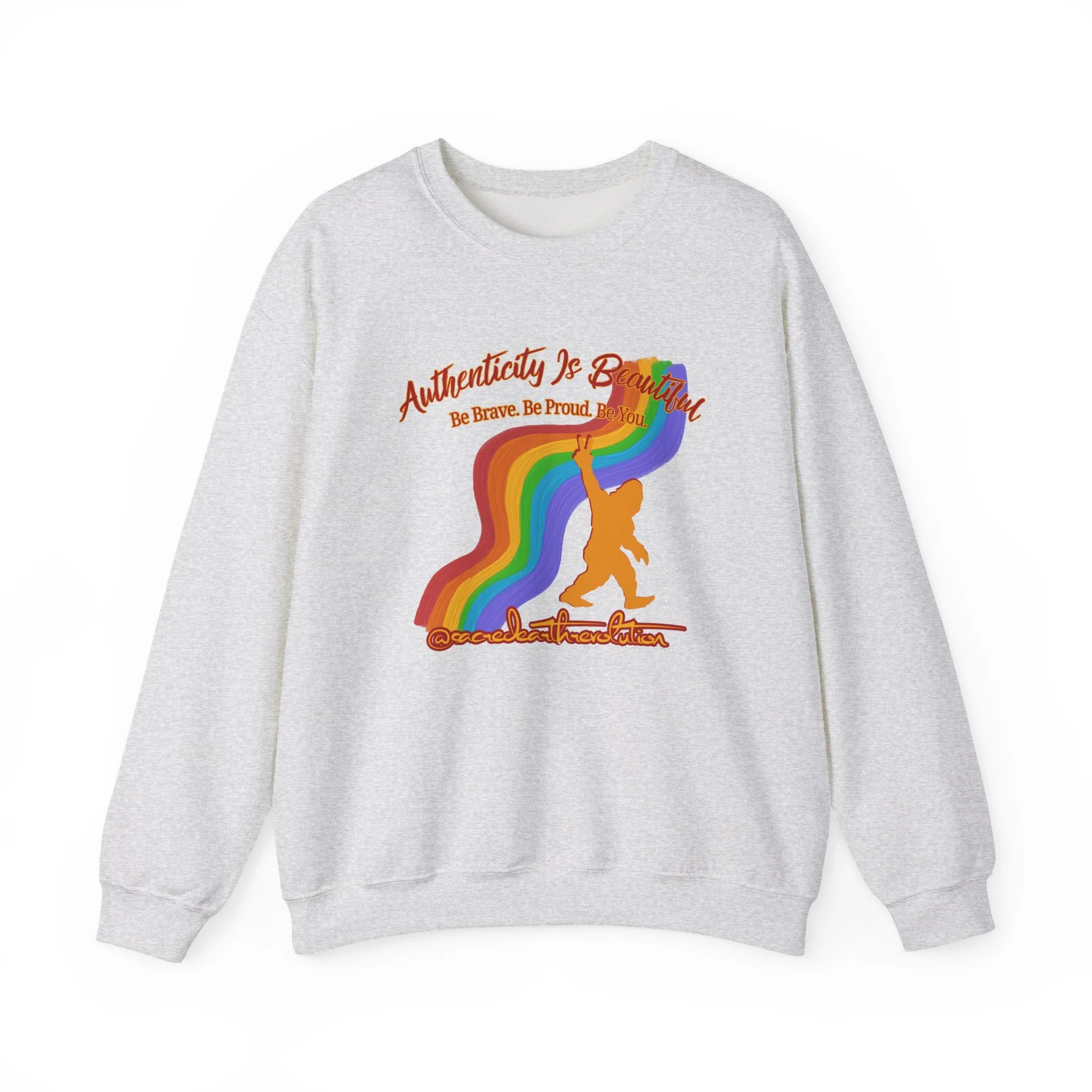 Authenticity Is Beautiful Crewneck Sweatshirt — Pride Collection
