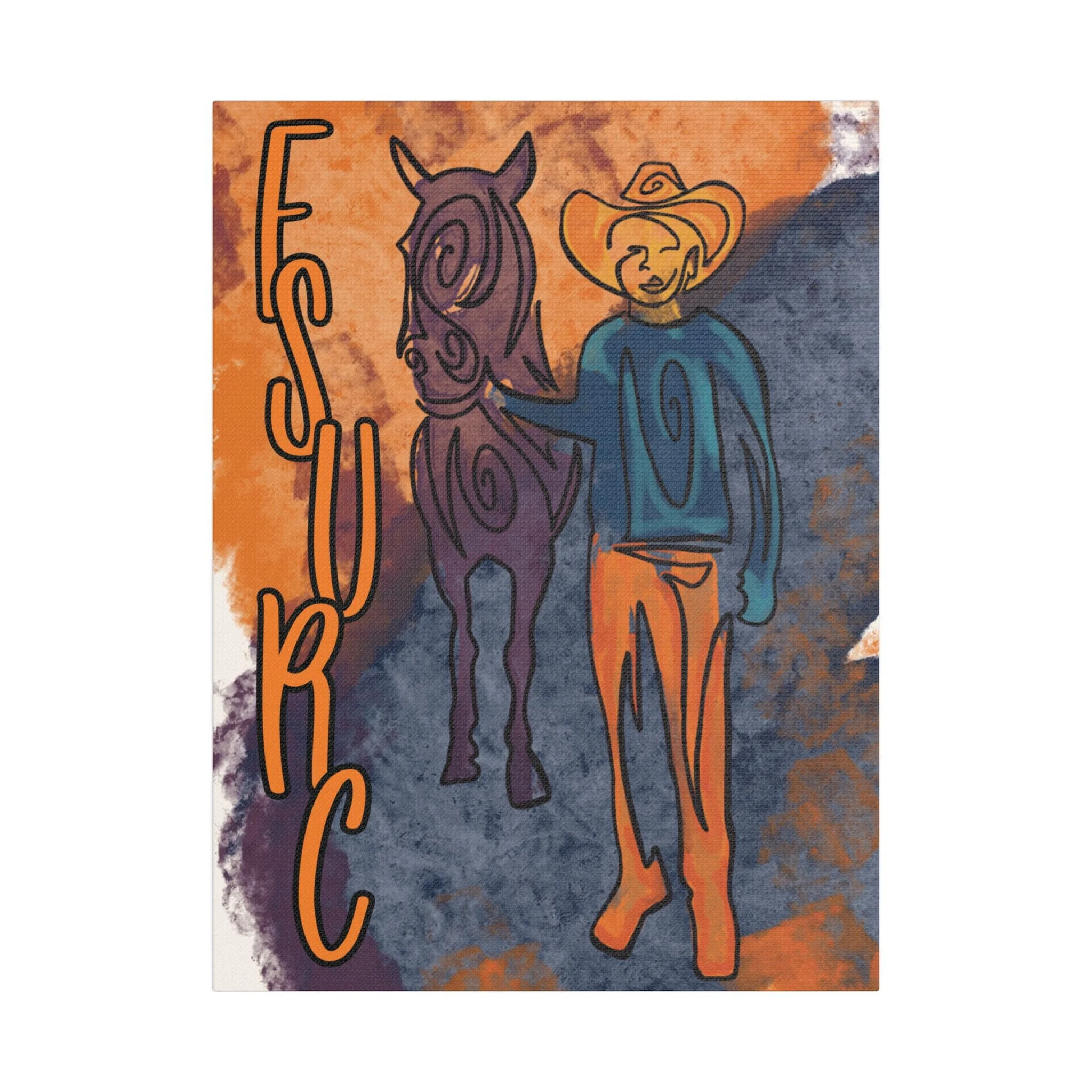 FSURC x SECS Artist Collab Canvas Print | A Boy & His Horse