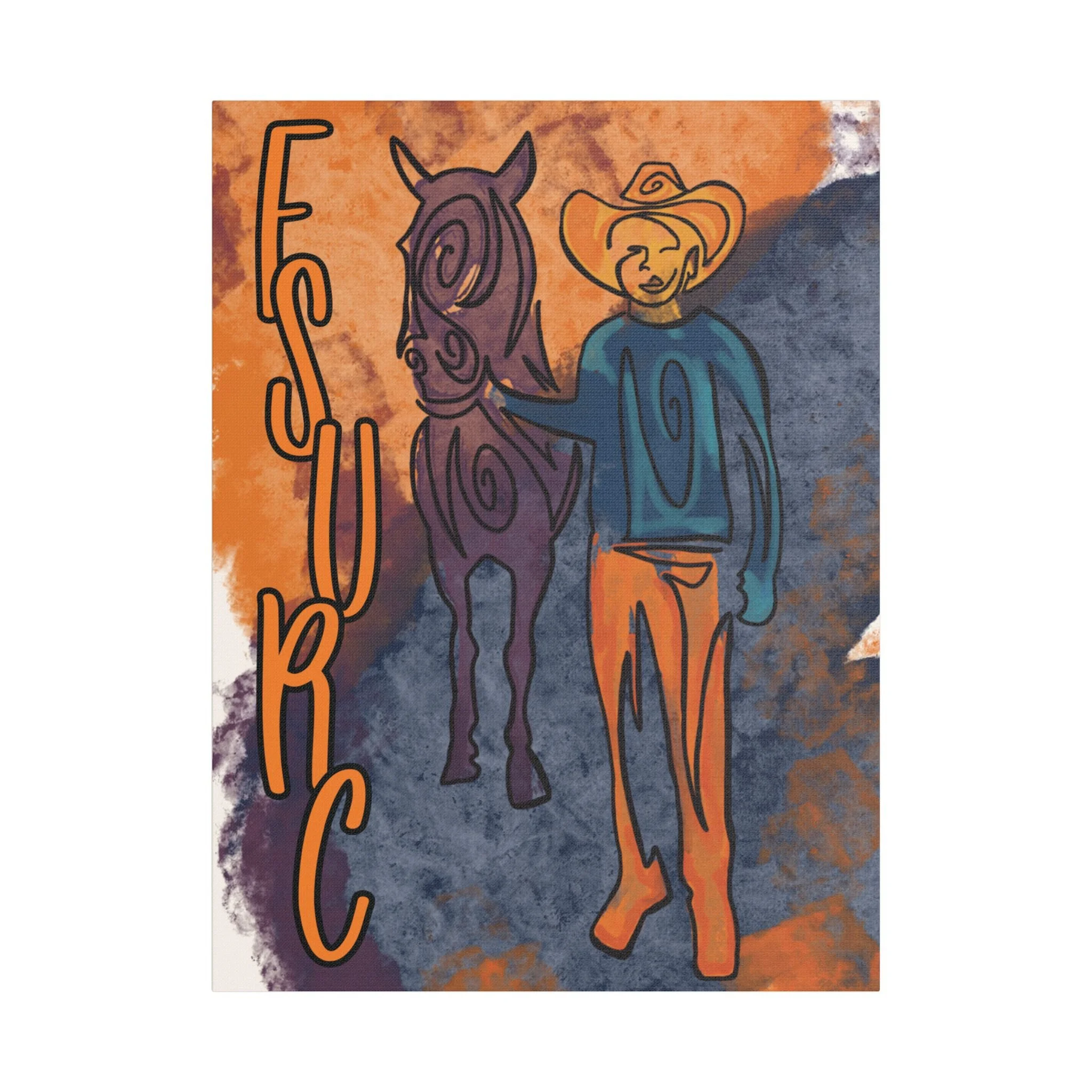 FSURC x SECS Artist Collab Canvas Print | A Boy & His Horse