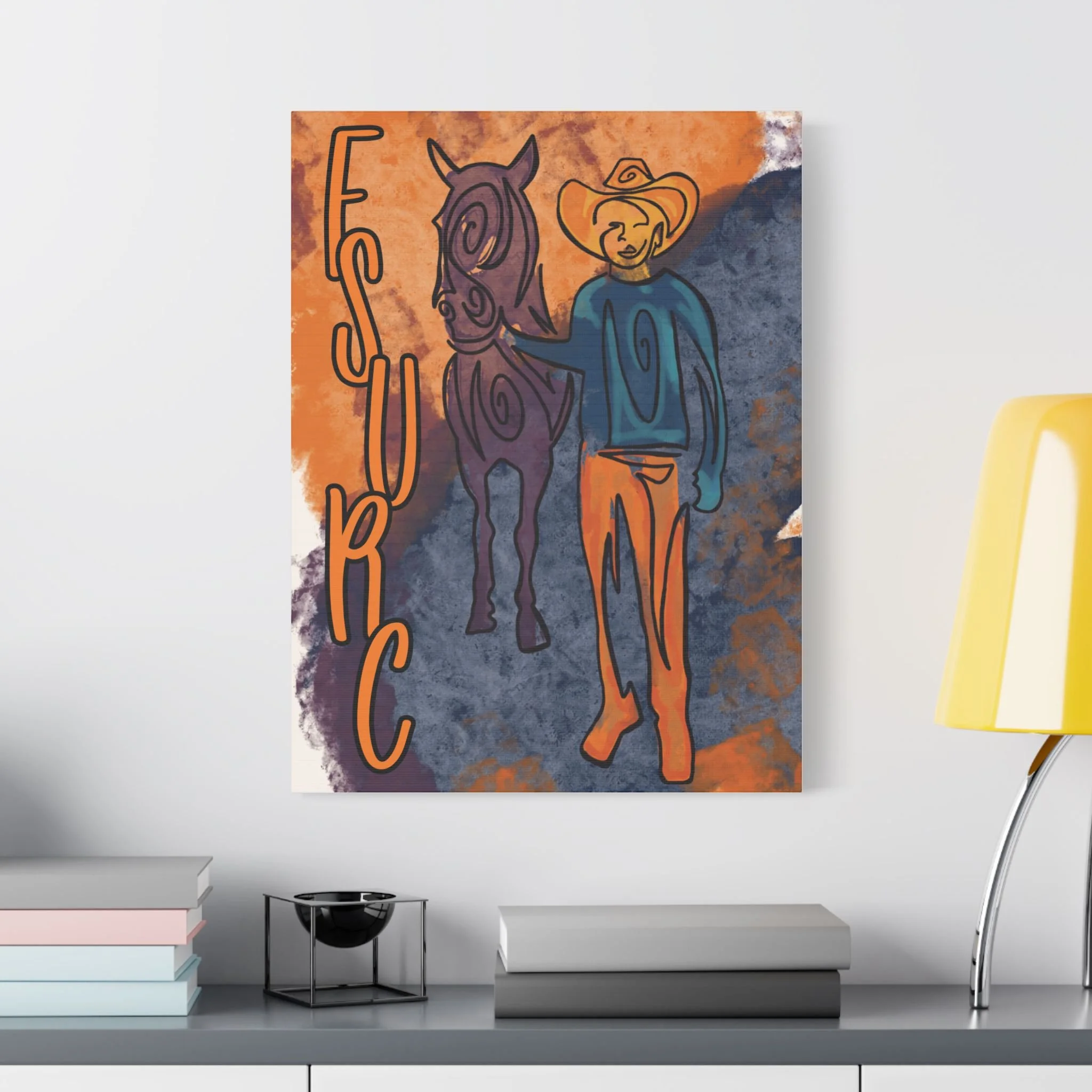 FSURC x SECS Artist Collab Canvas Print | A Boy & His Horse