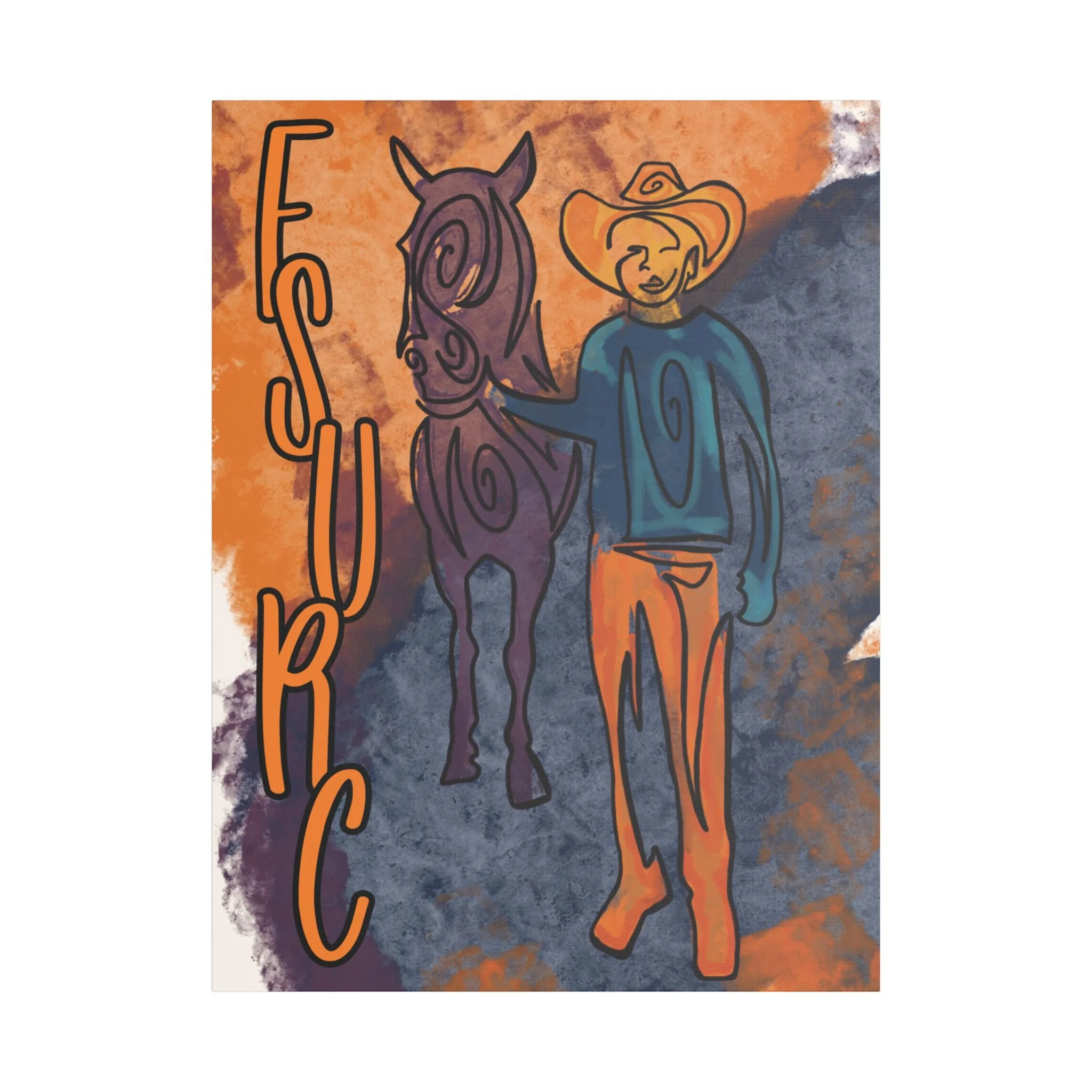 FSURC x SECS Artist Collab Canvas Print | A Boy & His Horse