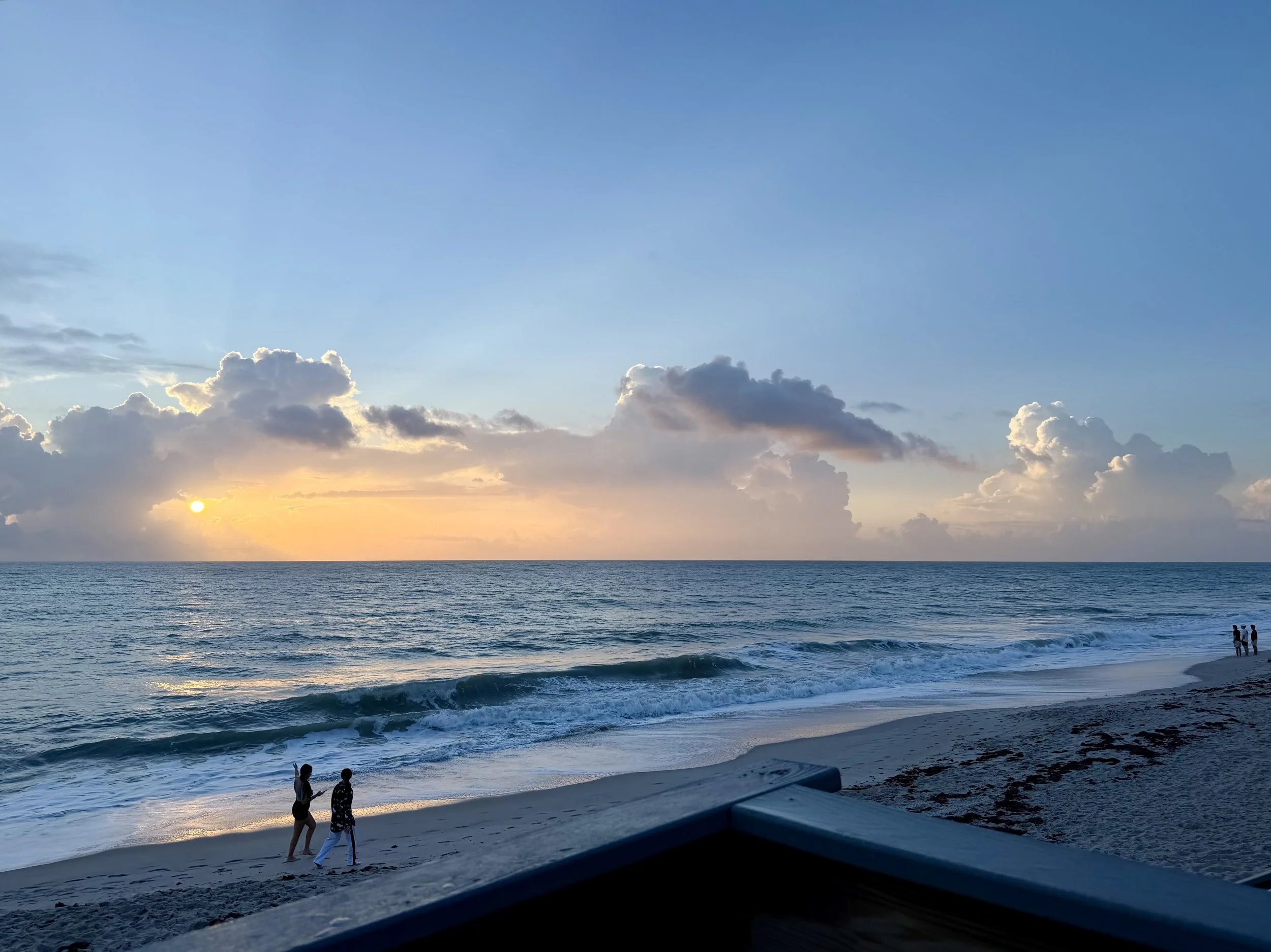 Sunrise over the ocean in Vero Beach