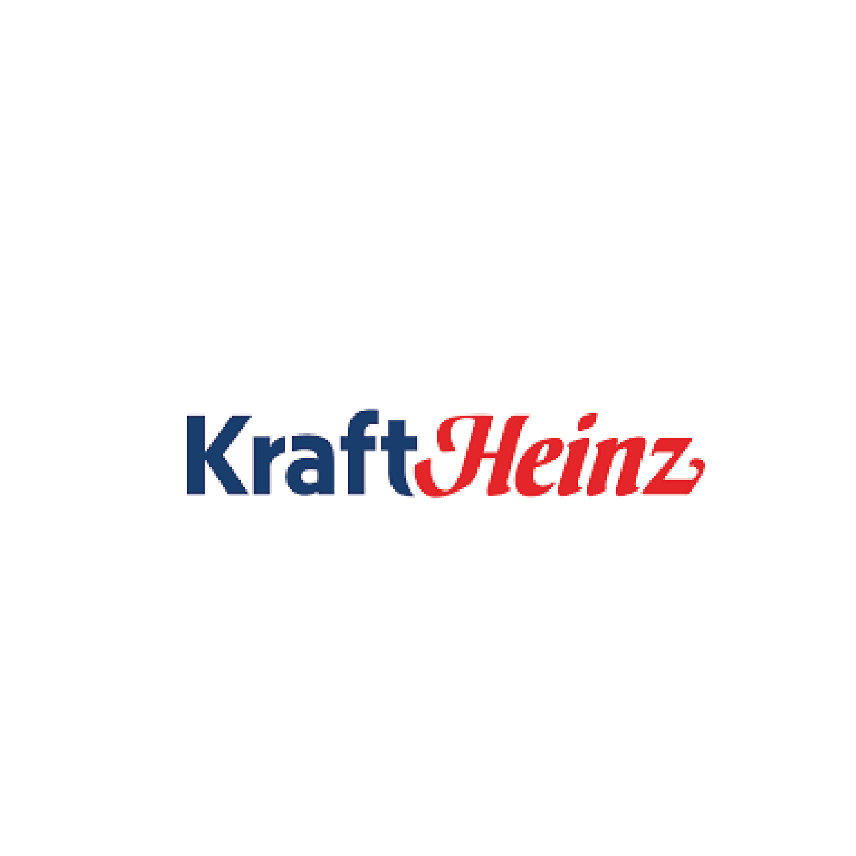 Kraft Heinz logo with blue and red text on a white background.