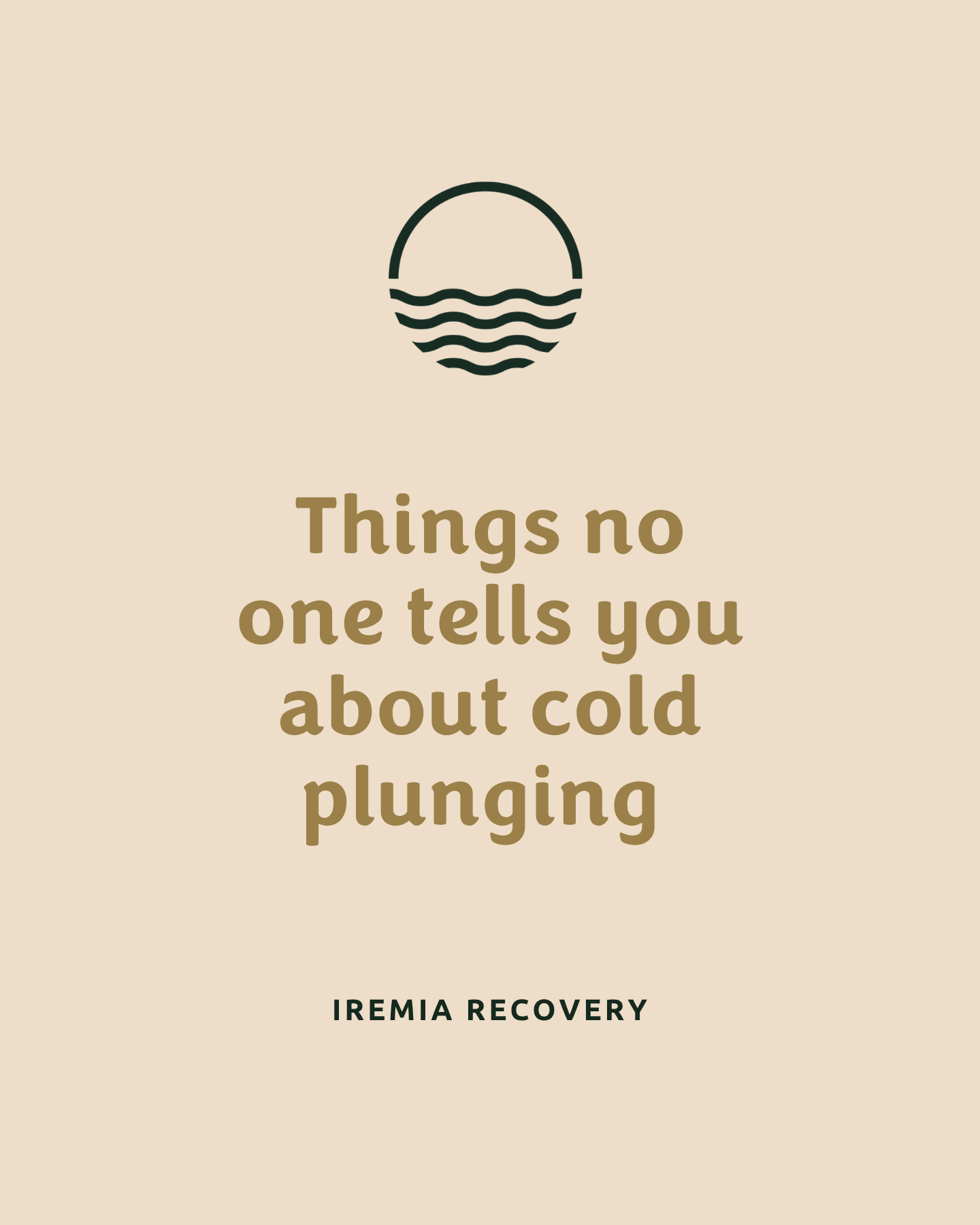 cold plunging