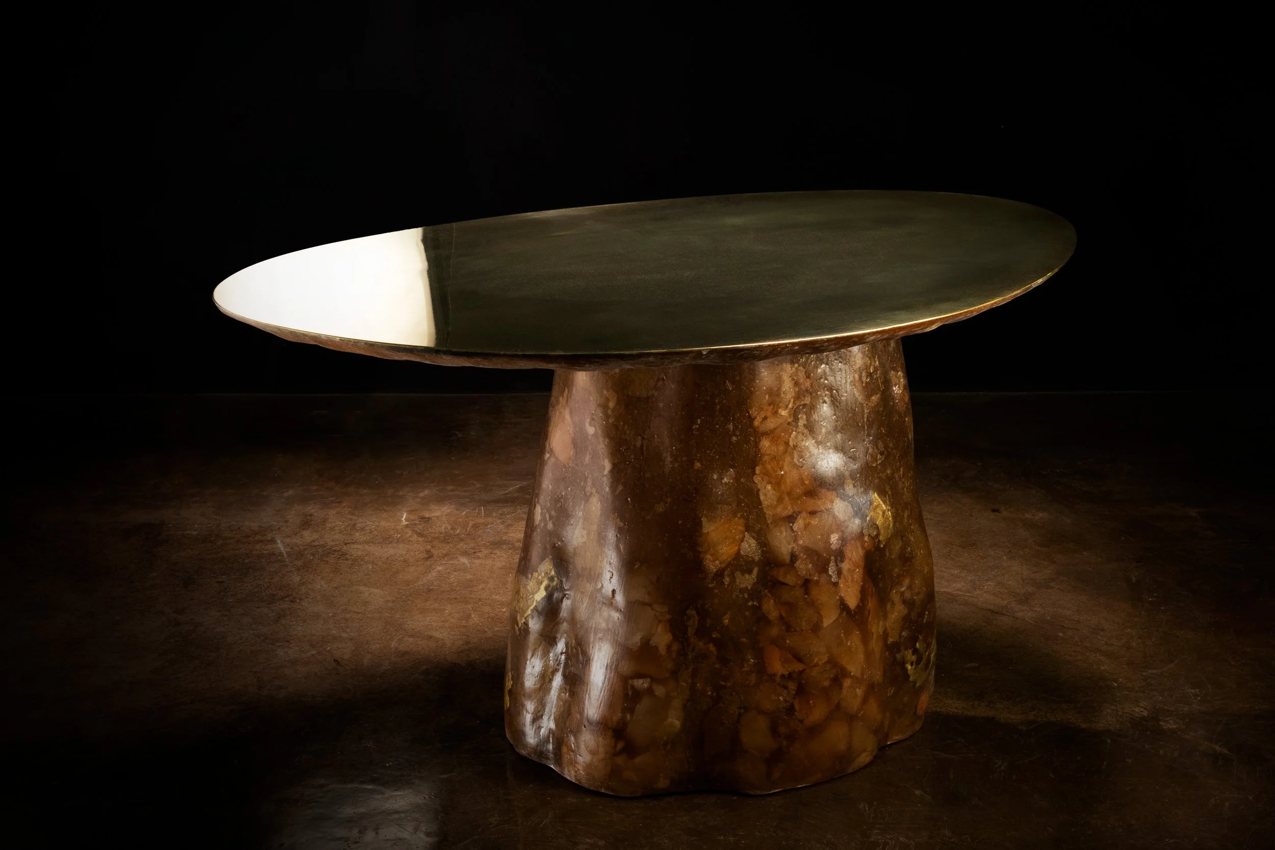 Tavola 25 Onyx Bronze and Fiberglass Table by Costantini 00.jpg