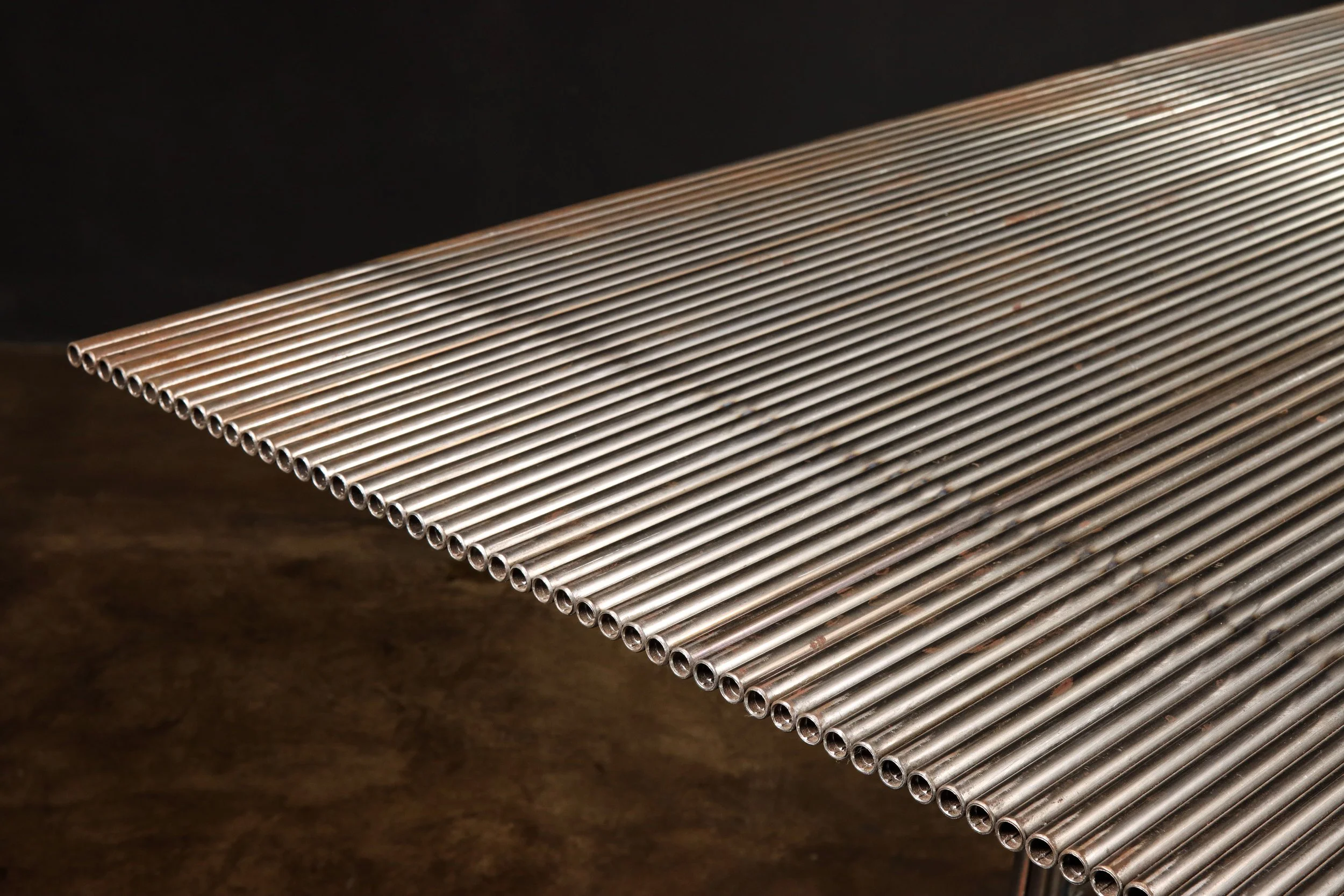 Comunale Modern Metal Dining Table by Costantini 13.jpg