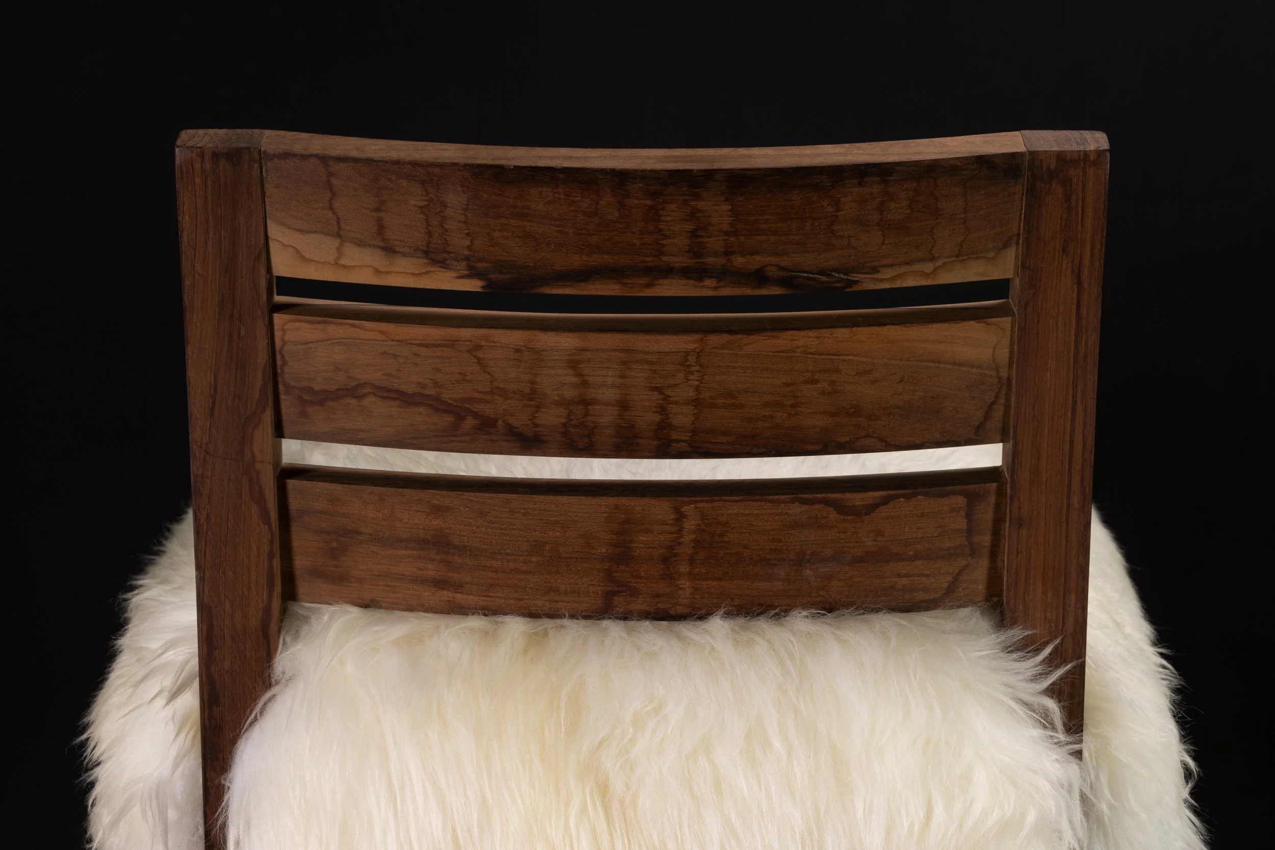 Renzo Modern Bar Stool in Argentine Rosewood and Sheepskin by Costantini 08.jpg