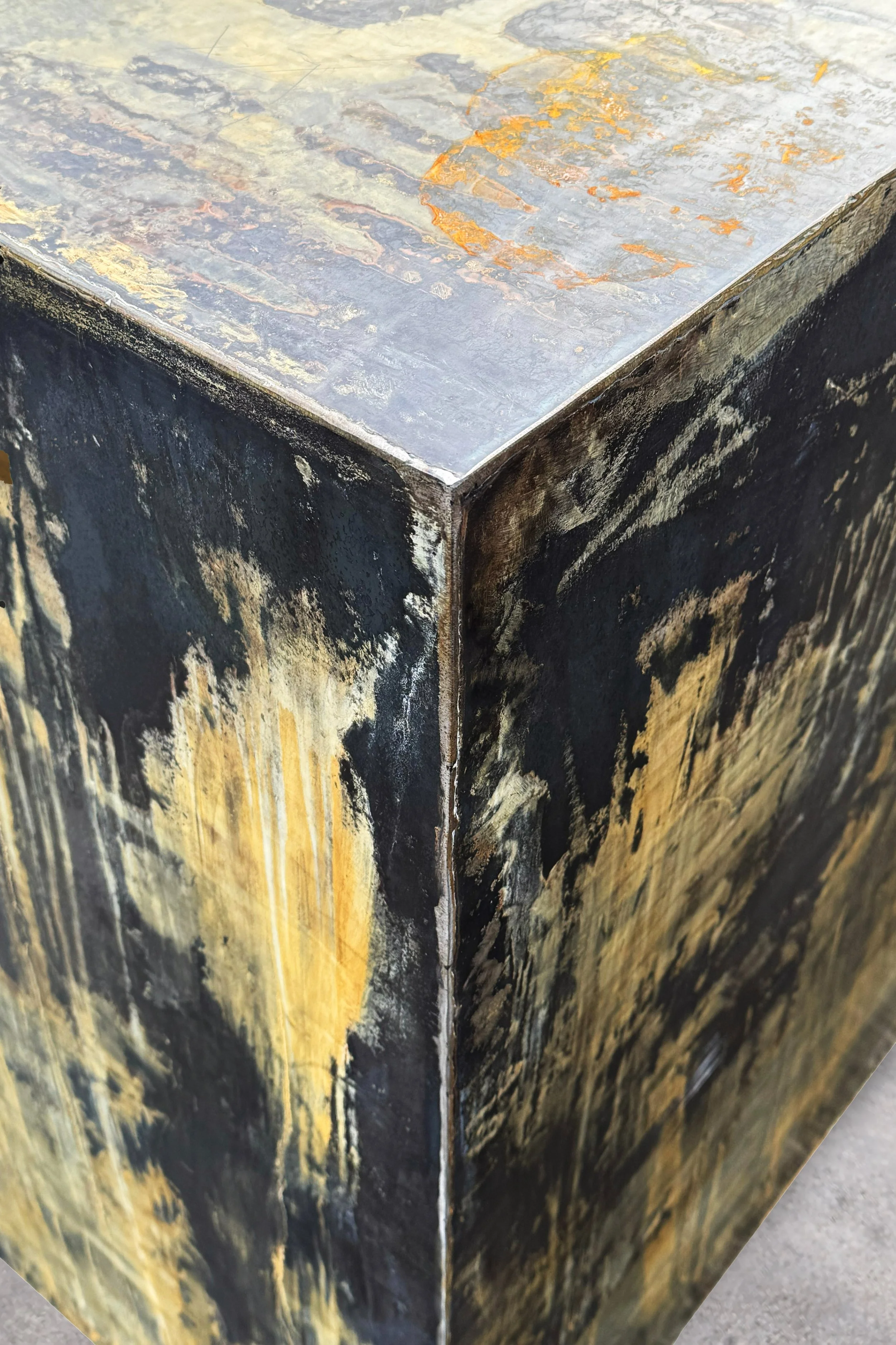 Monolito 1 Patinated Metal Bar by William C Stuart for Costantini 06.jpg