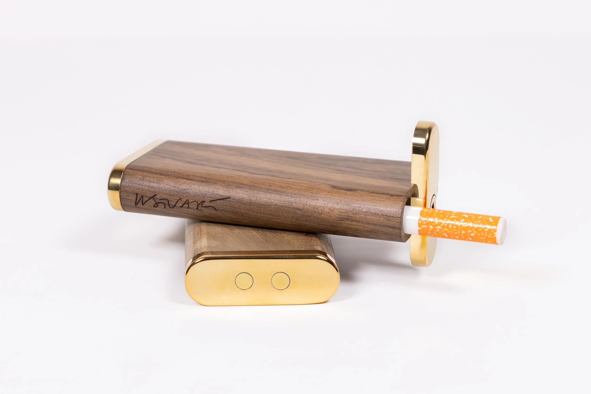 Luxury Bronze and Exotic Wood Marijuana Dispenser Dugout by WSTUART for Costantini 07.jpg