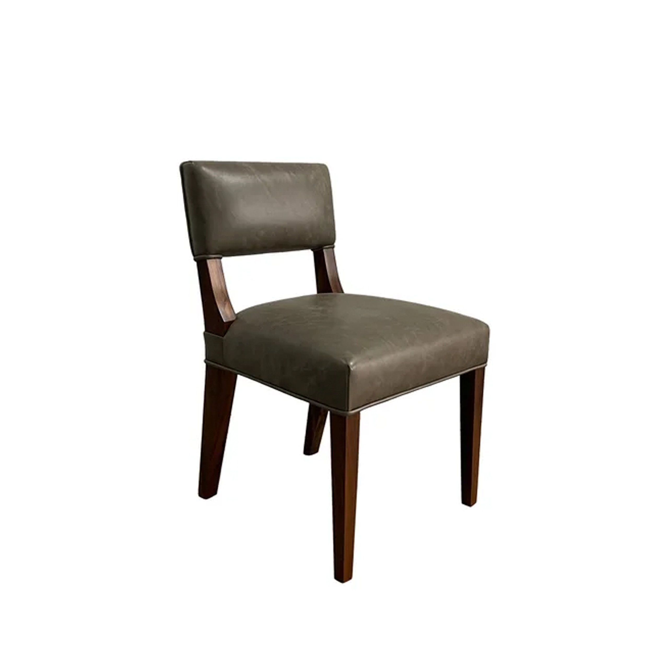 Bruno Chair in Gray Leather