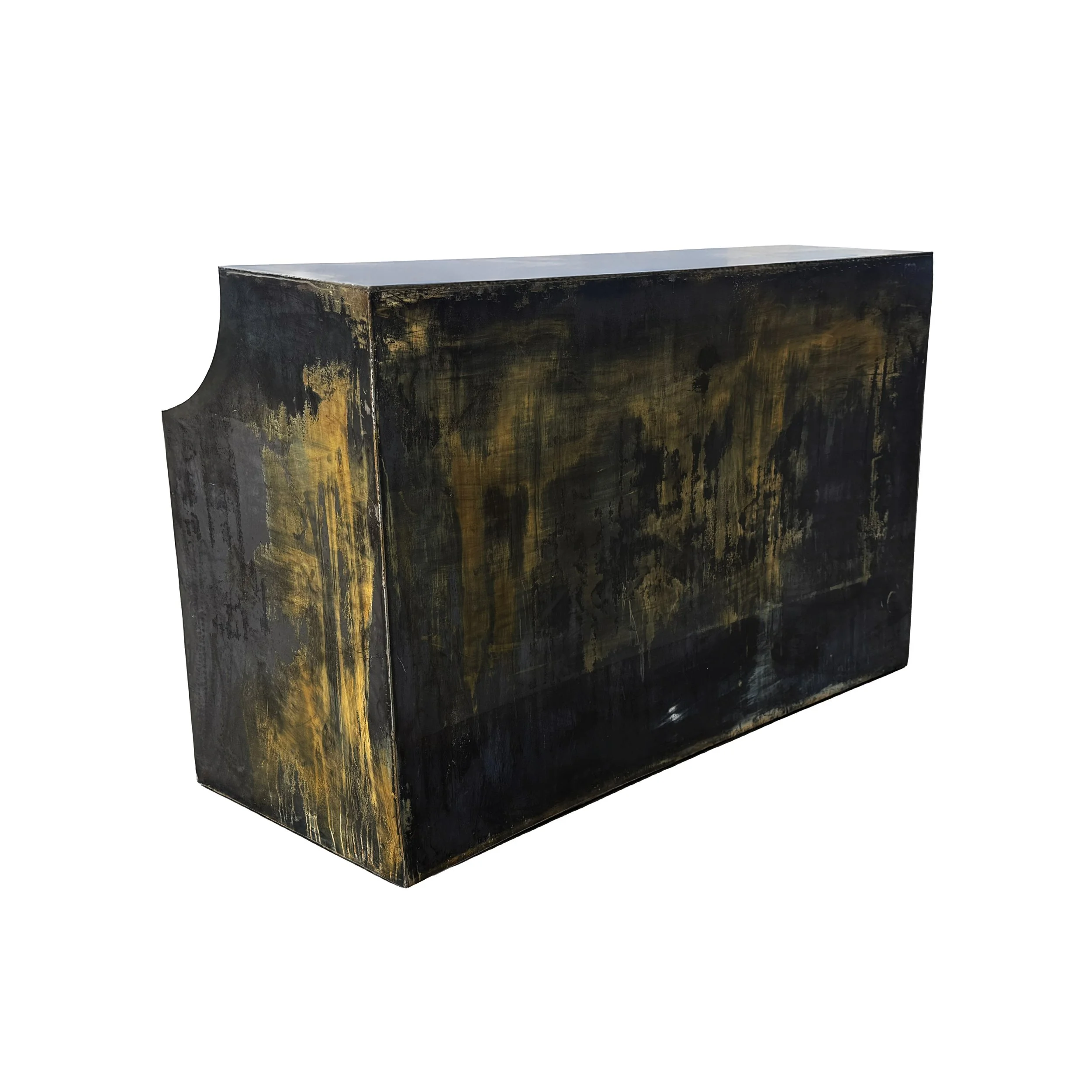 Monolito 2 Patinated Metal Bar by William C Stuart for Costantini 00 WBG.jpg