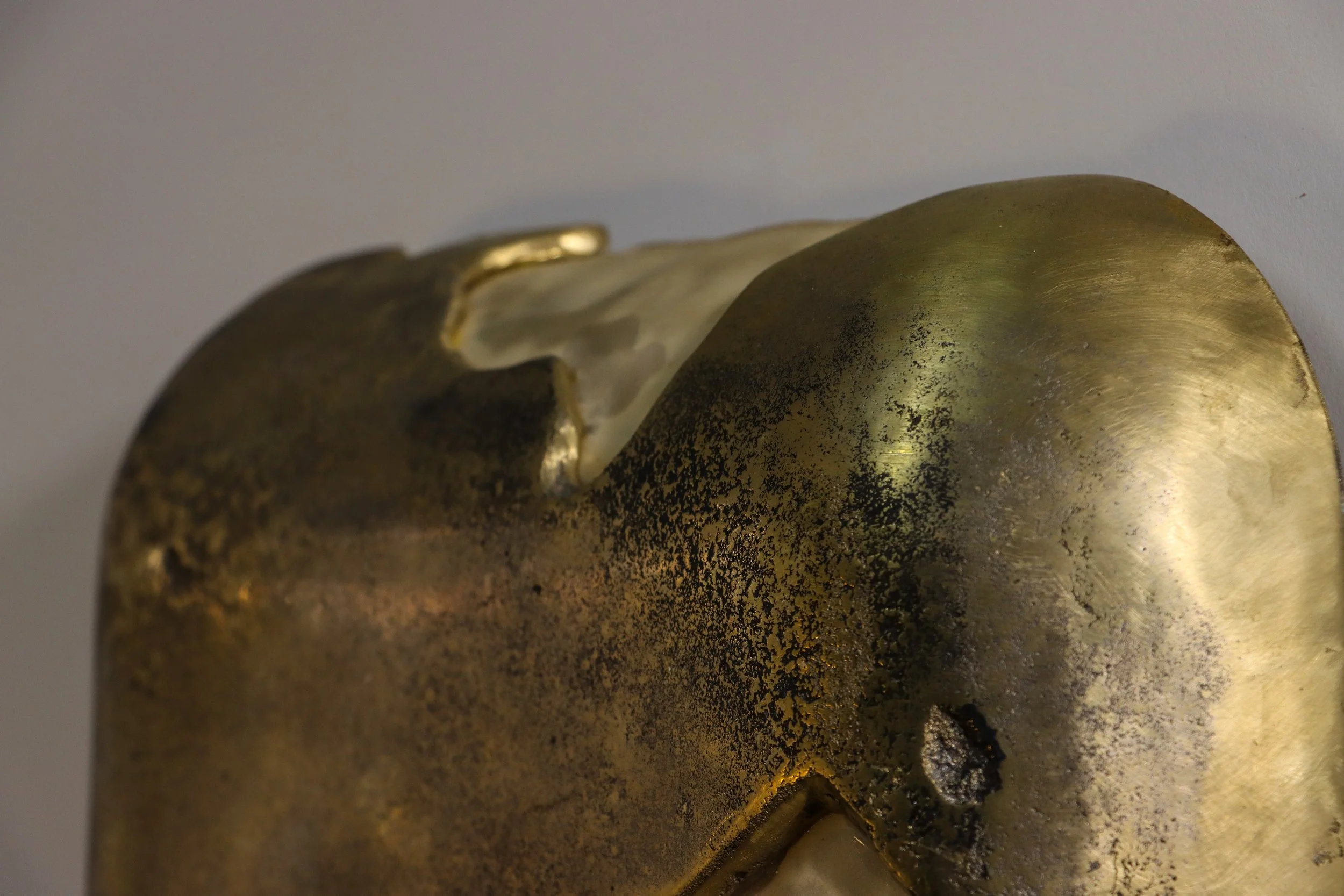 WCS 2106 Cast Bronze and Goatskin Light Object by Costantini 12.JPG