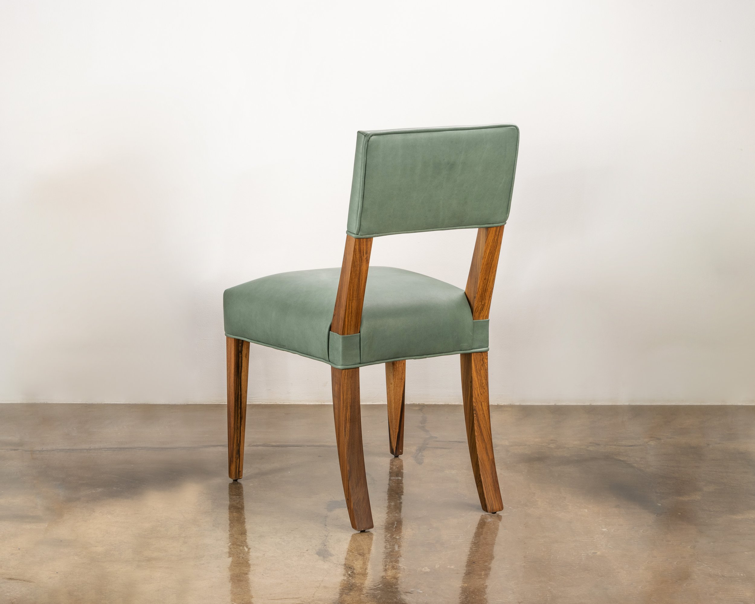 Neto Dining Chair in Argentine Leather and Exotic Wood from Costantini 01.jpg