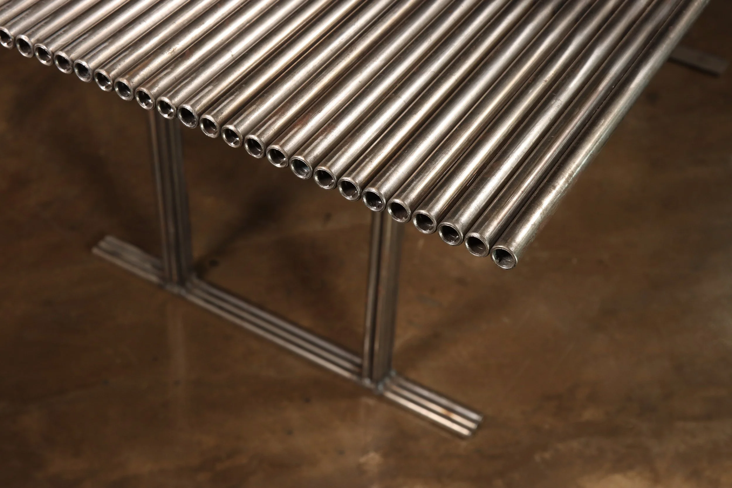 Comunale Modern Metal Dining Table by Costantini 12.jpg