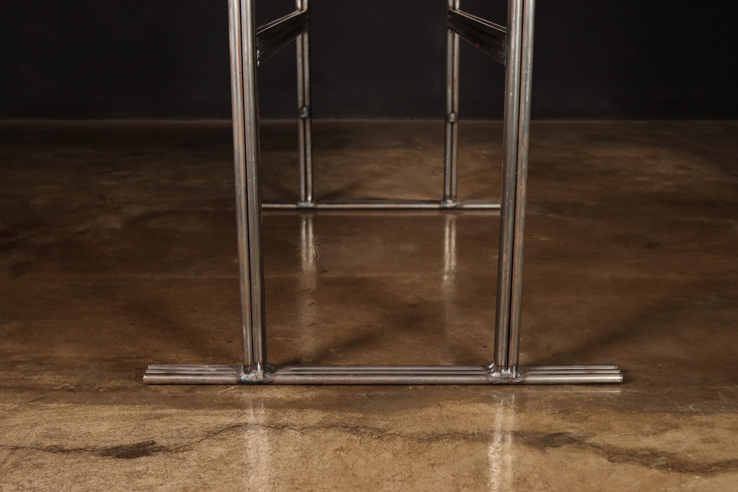 Comunale Modern Metal Dining Table by Costantini 11.jpg