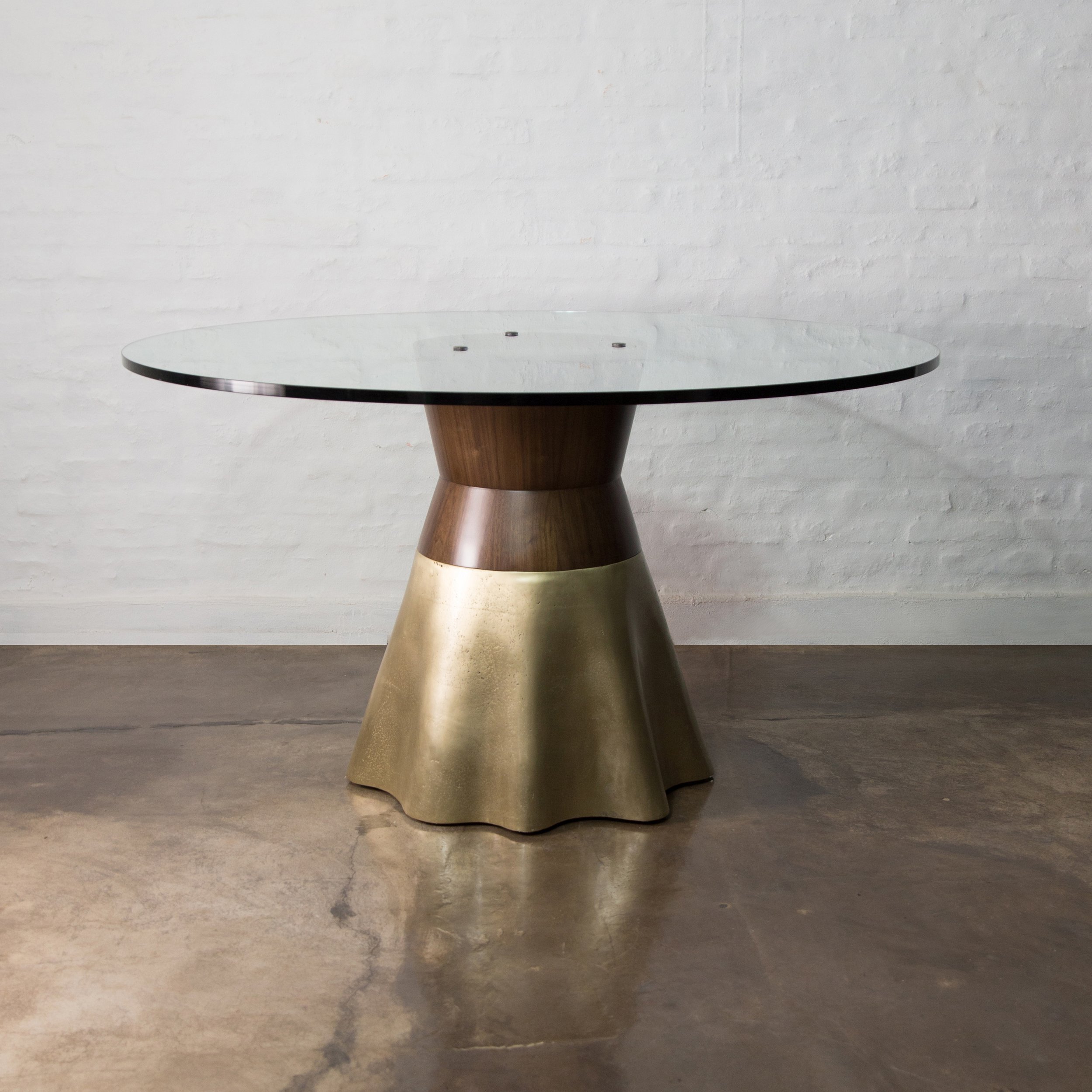 21st Century Round Dining Table in Cast Bronze Tavola 9 from Costantini 01.jpg