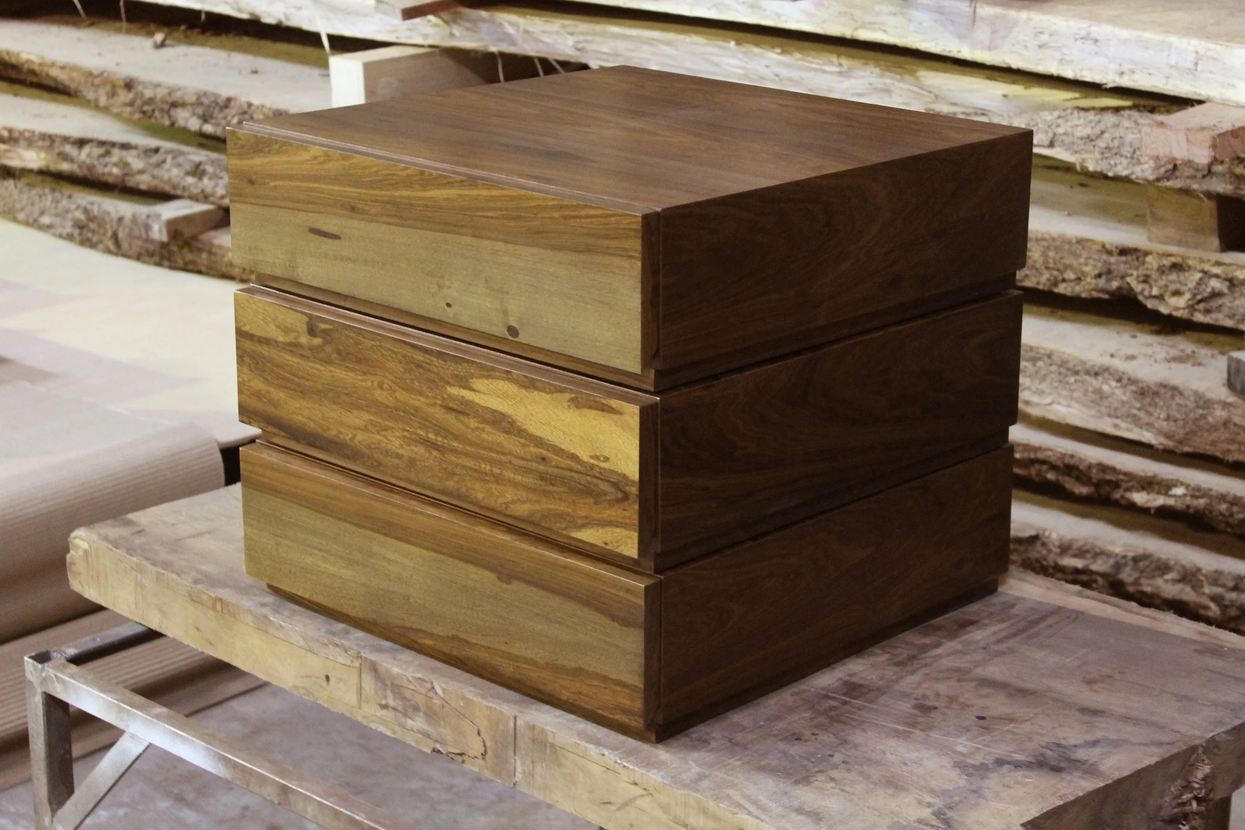 Exotic Solid Wood Modern Minimal Modular Drawer Units from Costantini, Baccello 02.jpg
