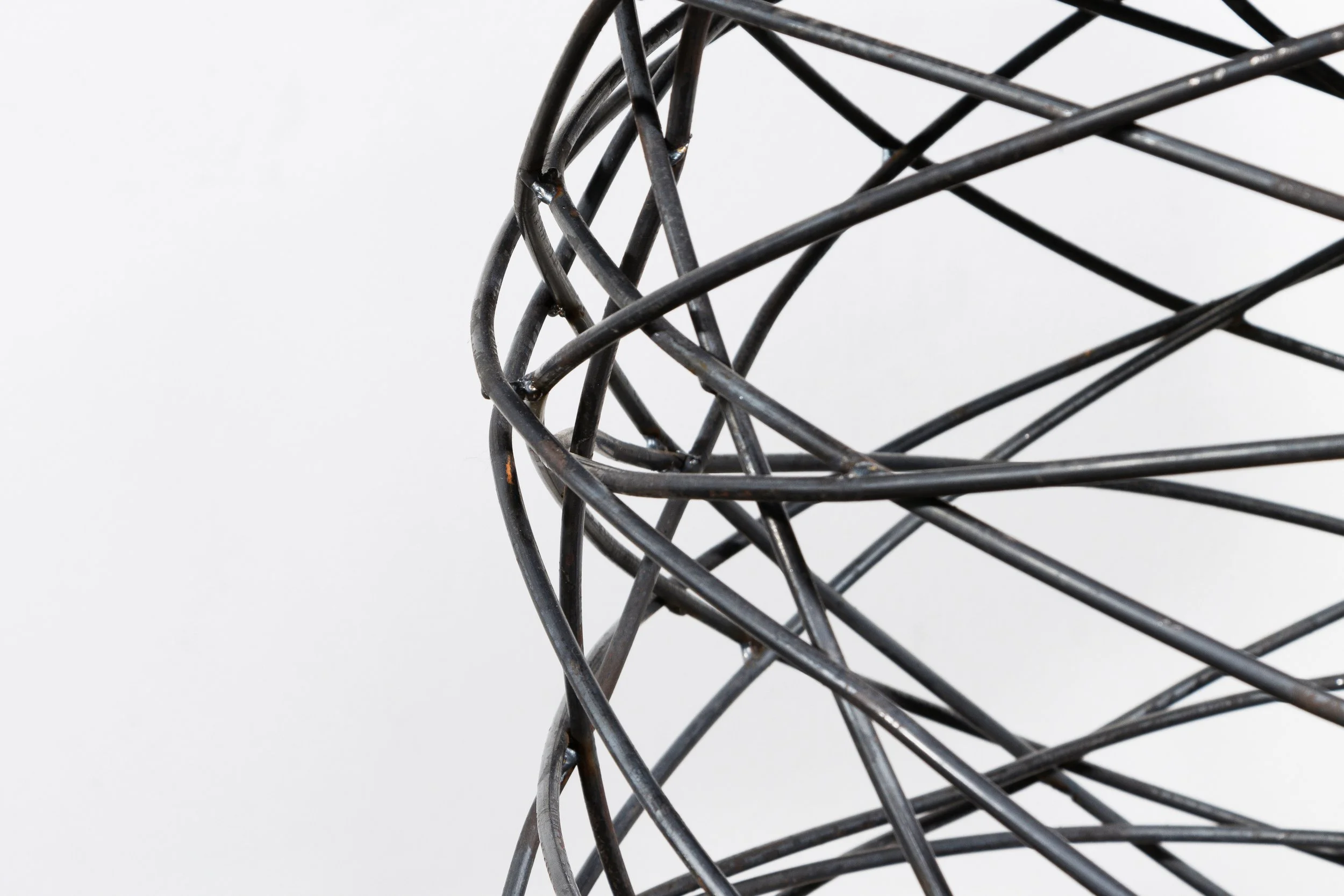 Richiamo Pergamino Table Modern Sculptural Tall Side Table With Parchment Round Top by Costantini 06.jpg