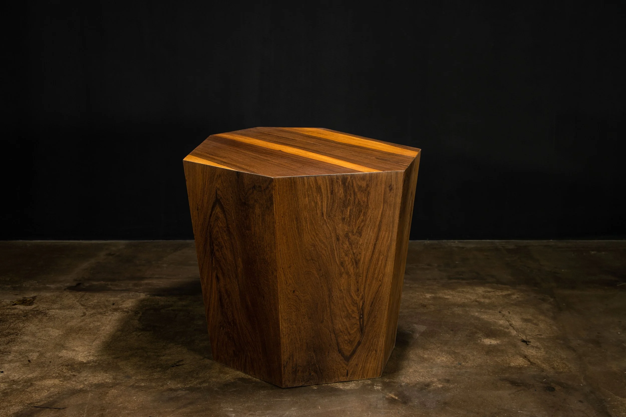 Clariss Geometric Occasional Table in Argentine Rosewood from Costantini 00.jpg