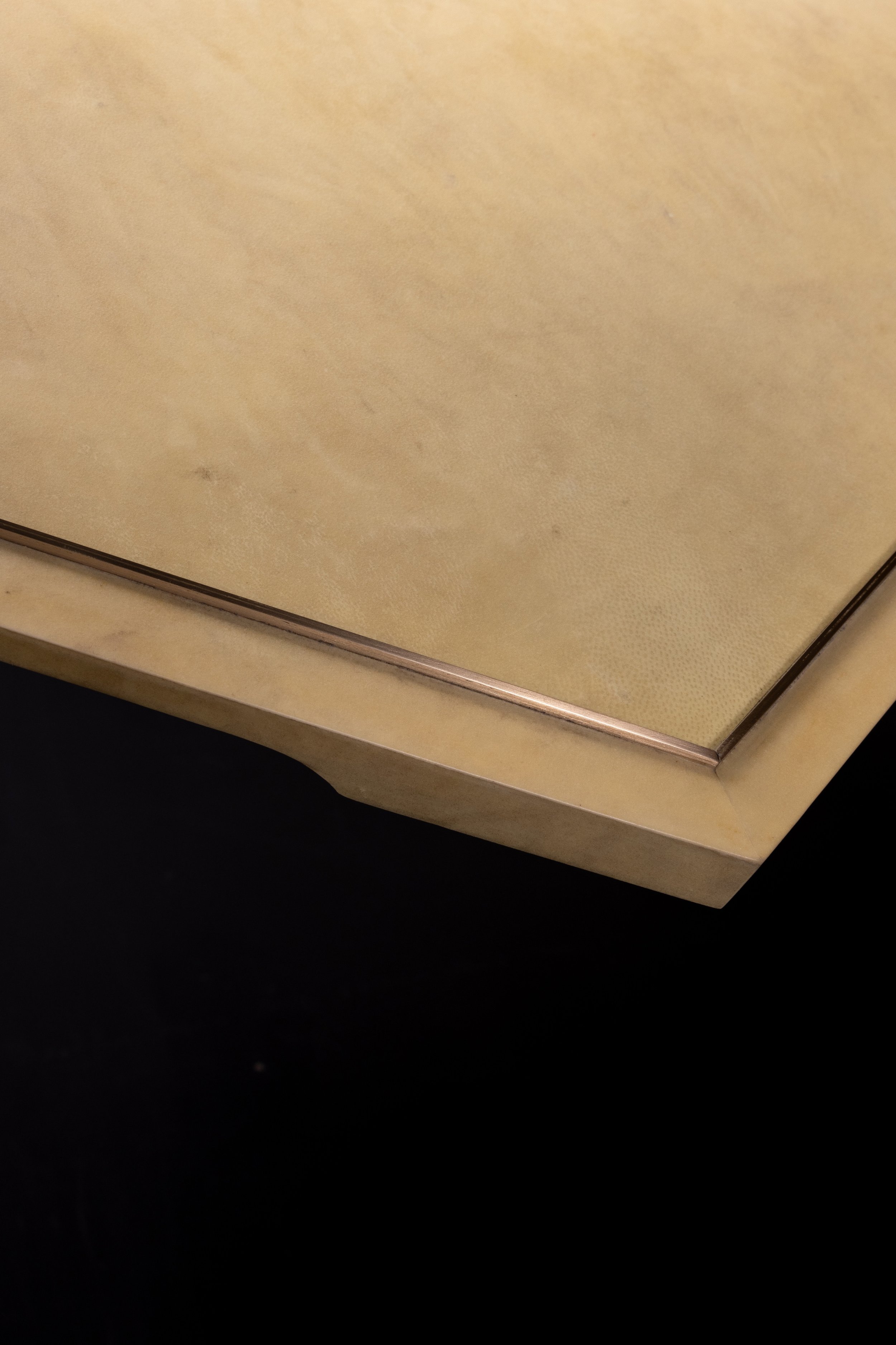 Ivo Parchment and Bronze Serving Tray by Costantini 08.jpg