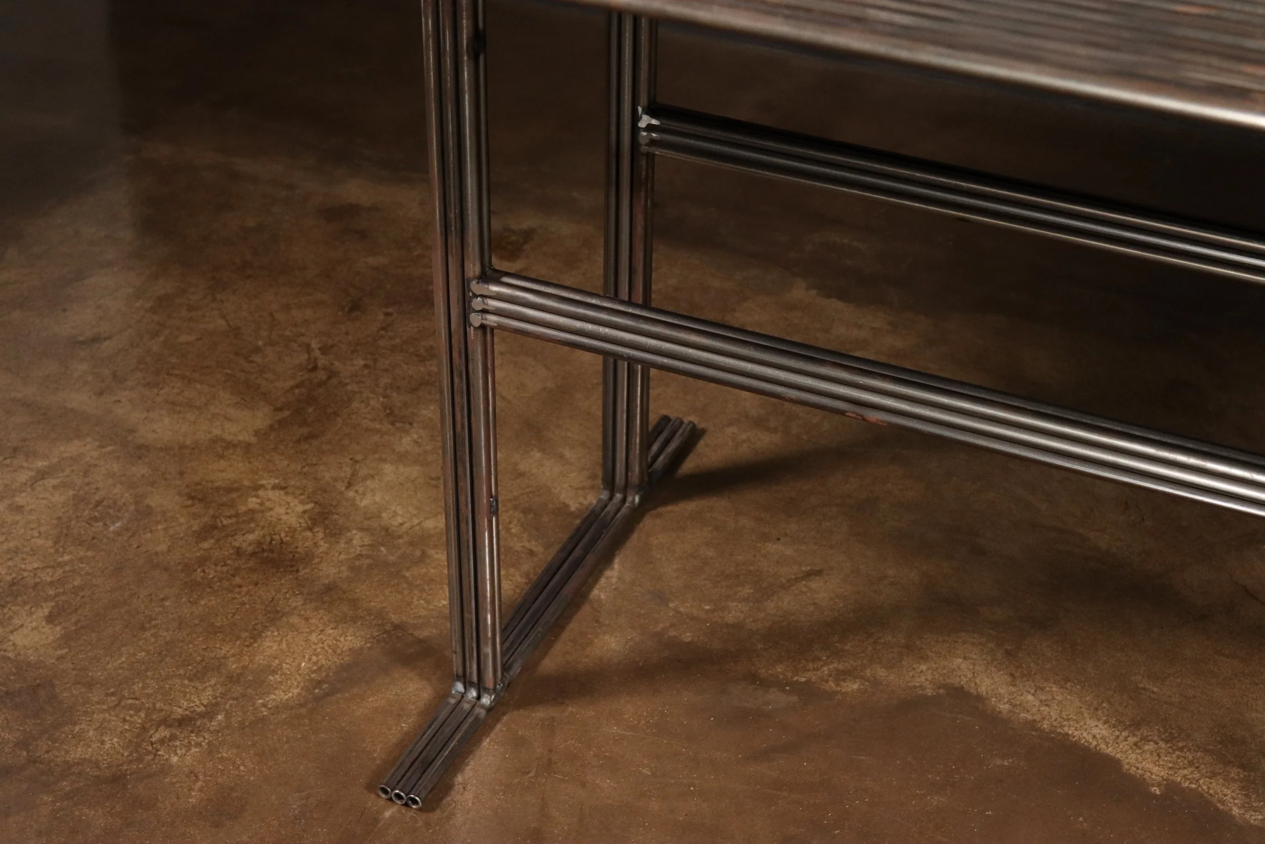 Comunale Modern Metal Dining Table by Costantini 14.jpg